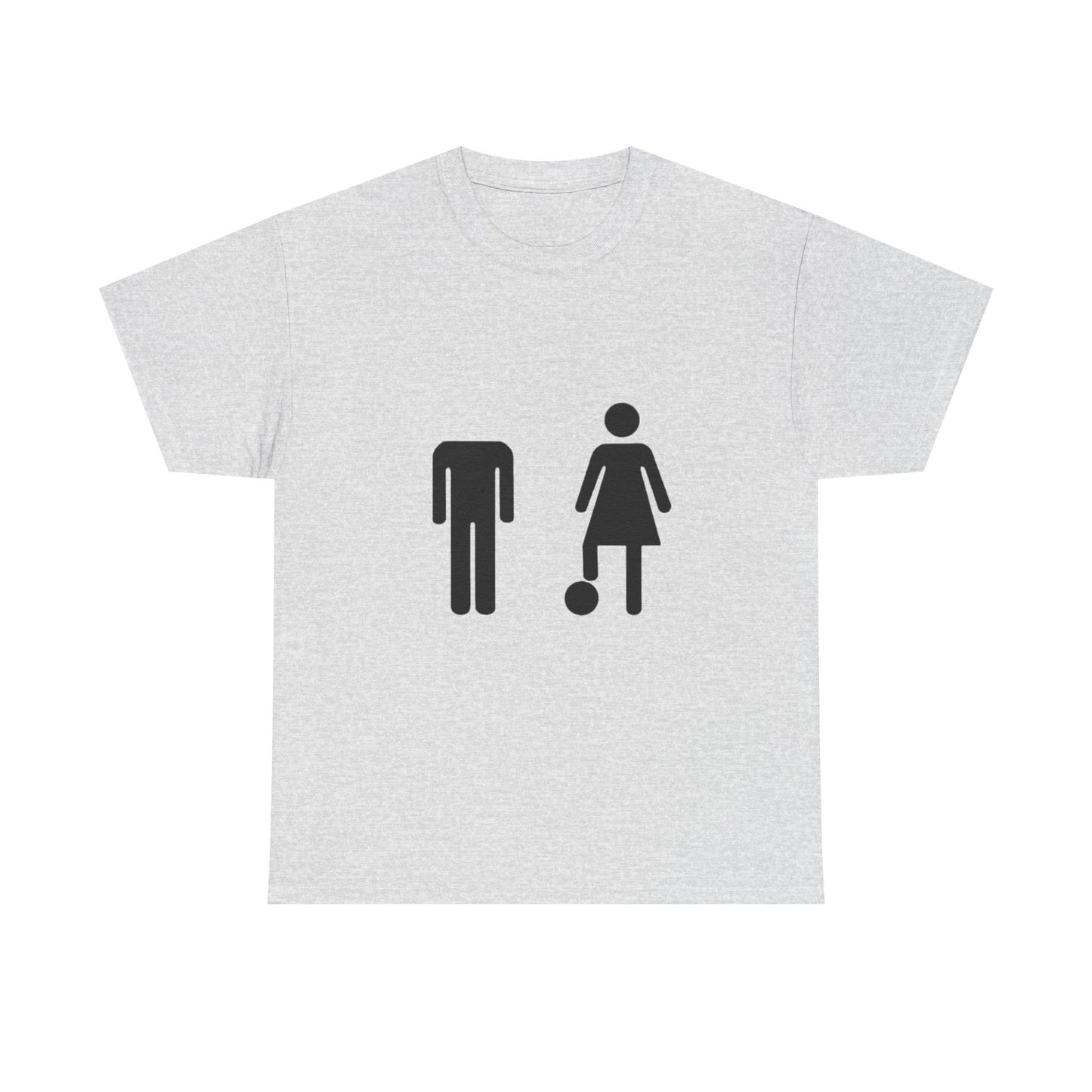 His Head, My Football - Graphic Unisex Heavy Cotton Tee