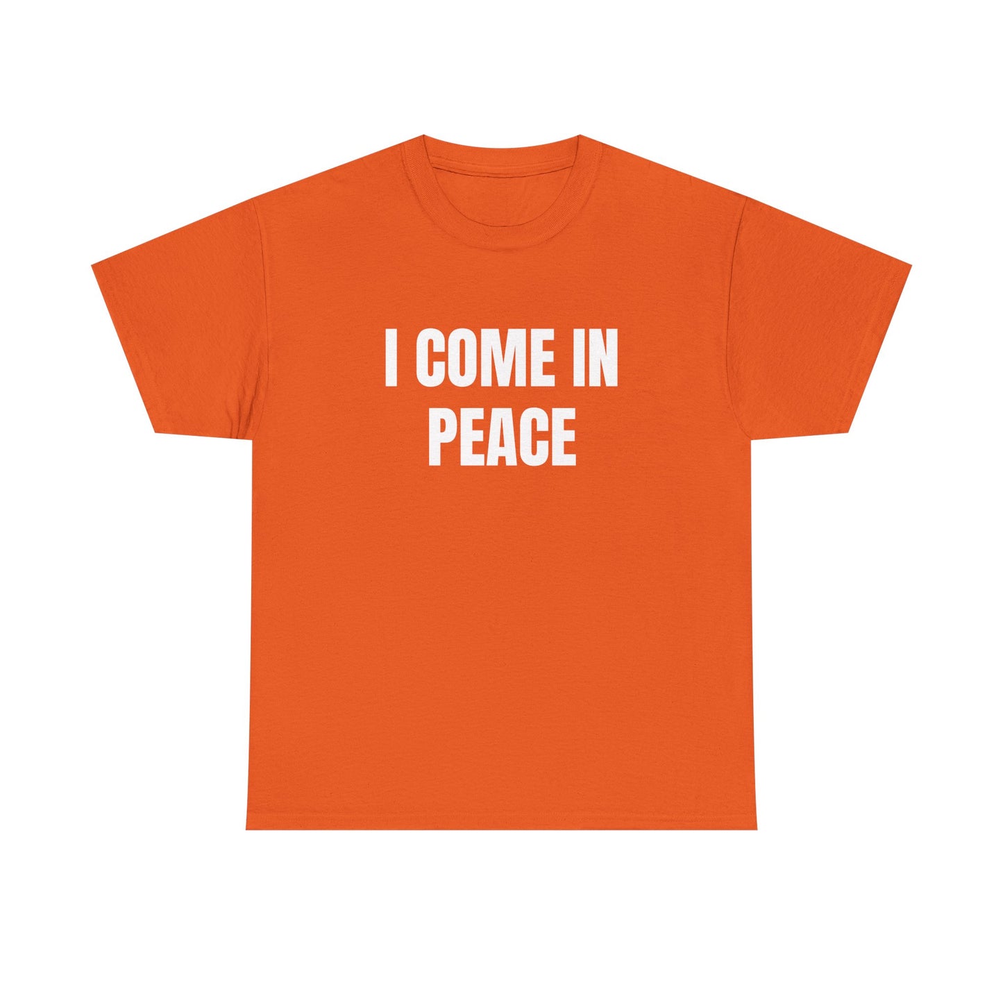 I Come In Peace - 1/2 HIS Graphic Unisex Heavy Cotton Tee