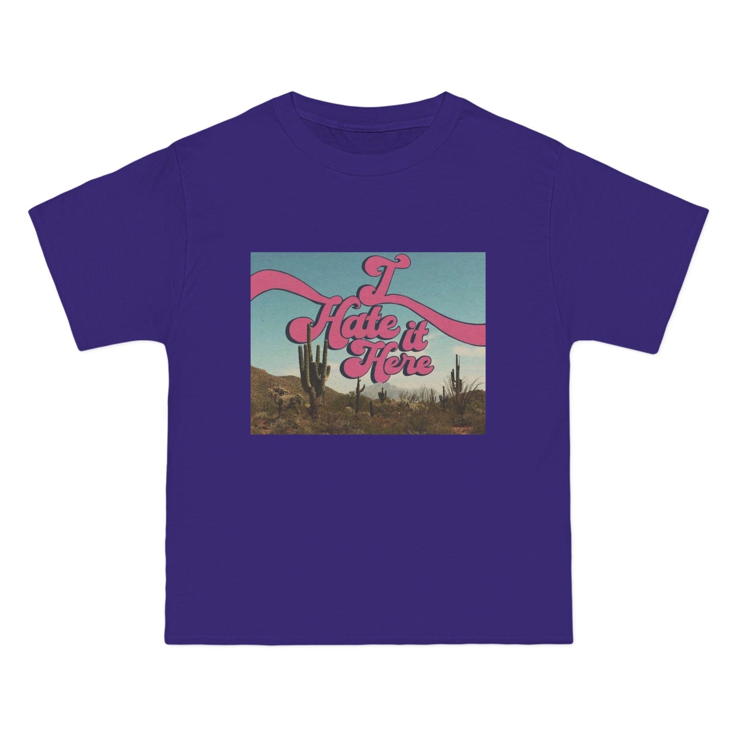 I HATE IT HERE - Graphic Beefy-T® Short-Sleeve T-Shirt