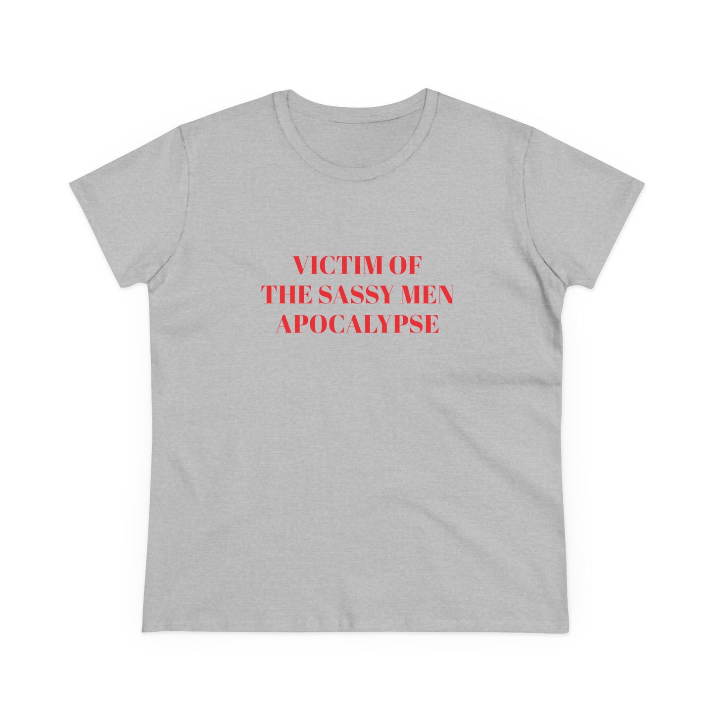 Victim Of The Sassy Men Apocalypse - Graphic Cotton Tee
