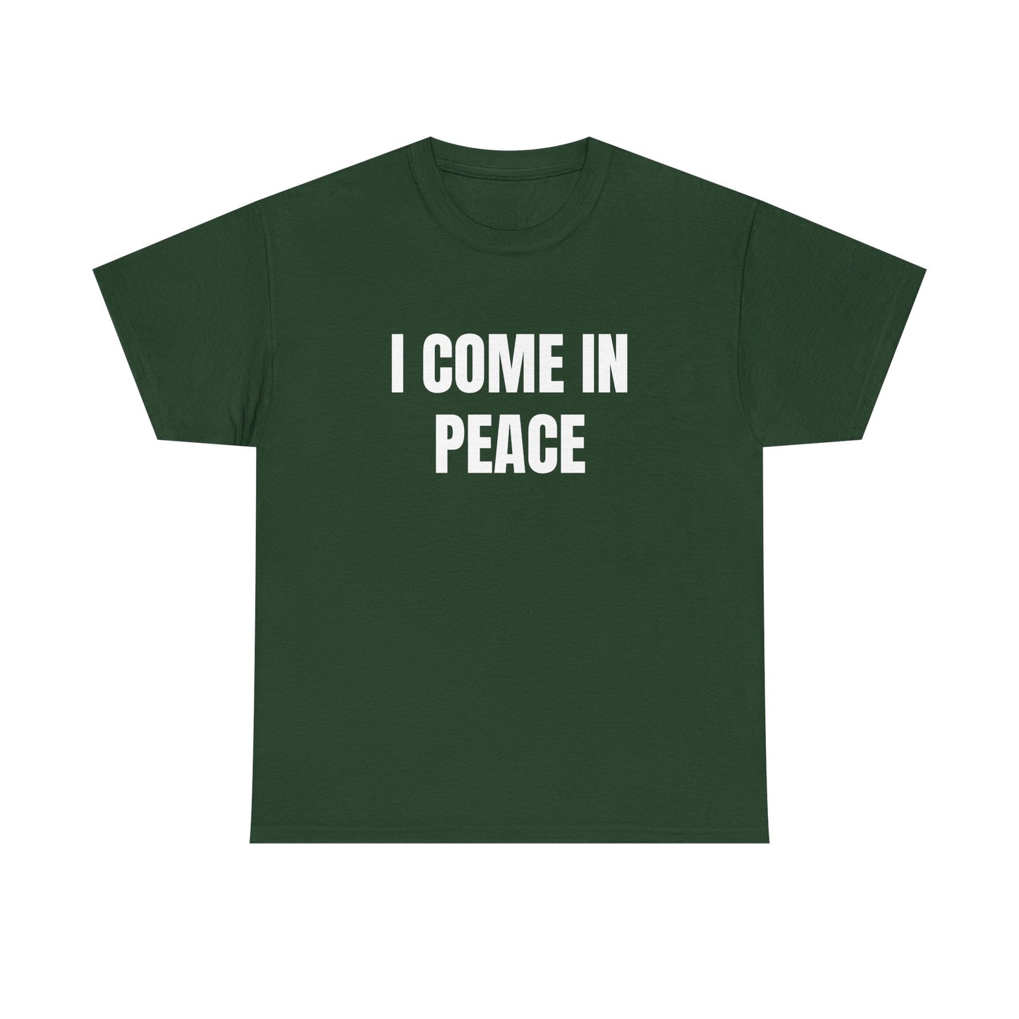 I Come In Peace - 1/2 HIS Graphic Unisex Heavy Cotton Tee