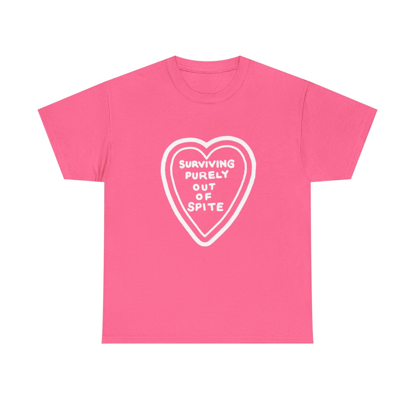 Surviving Purely Out Of Spite - Graphic Unisex Heavy Cotton Tee