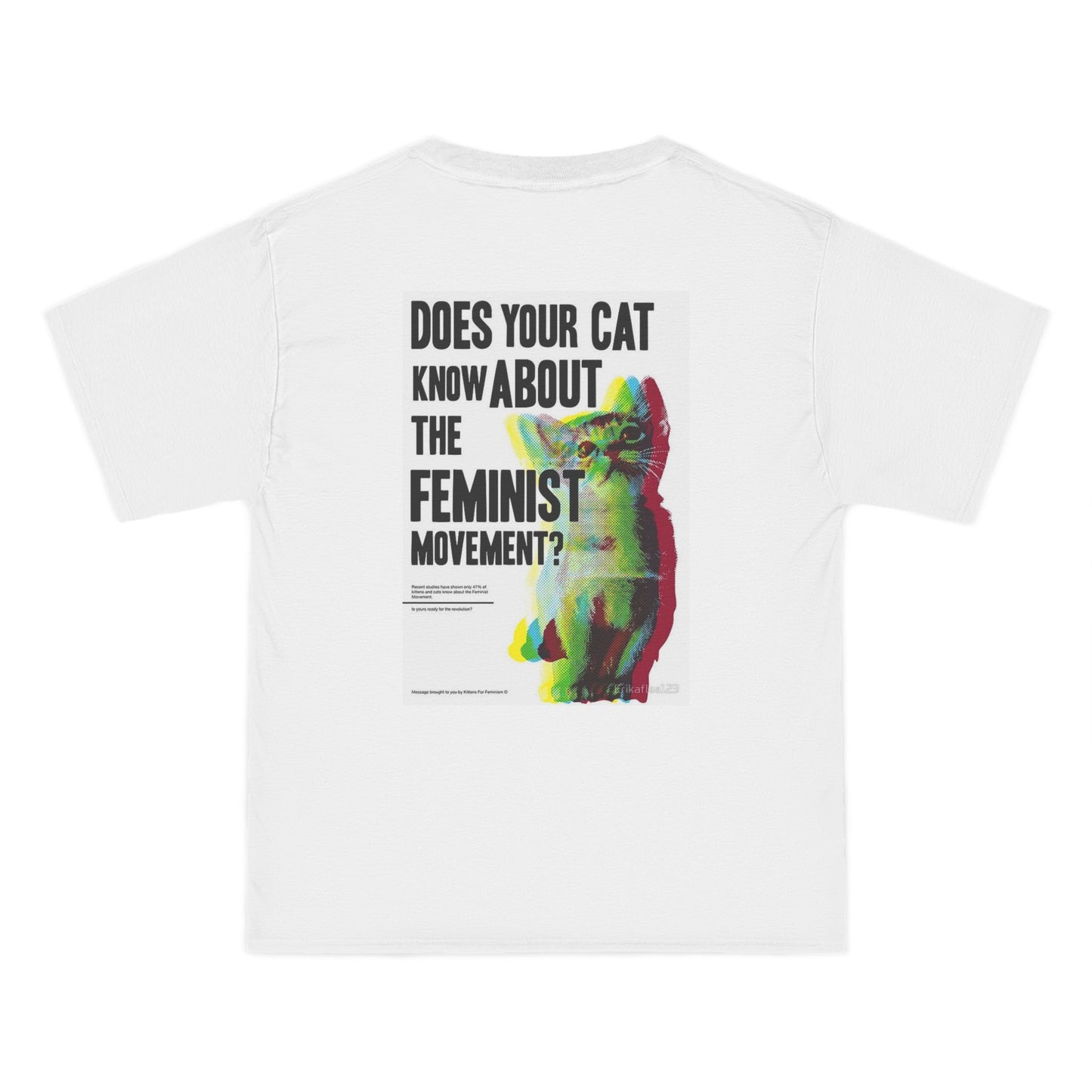 Does Your Cat Know About The Feminist Movement? - Graphic Beefy-T® Short-Sleeve T-Shirt