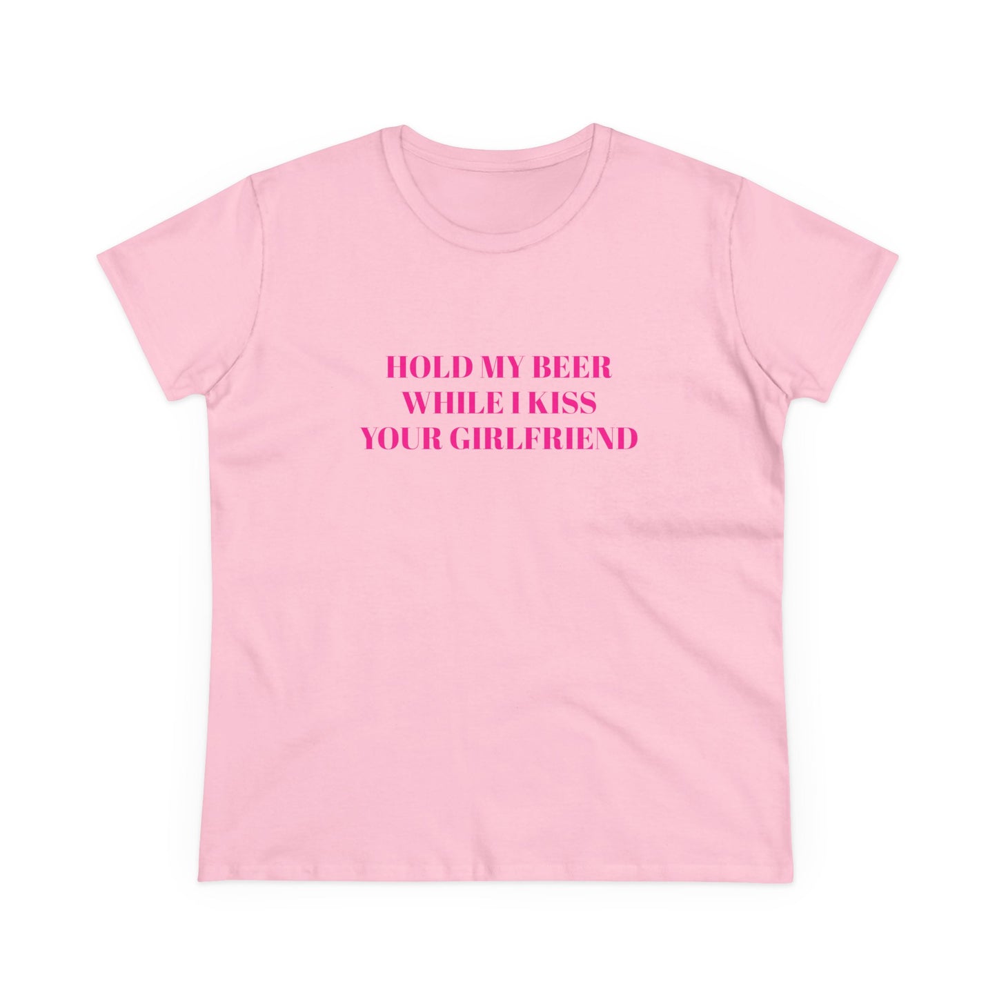Hold My Beer While I Kiss Your Girlfriend - Graphic Cotton Tee