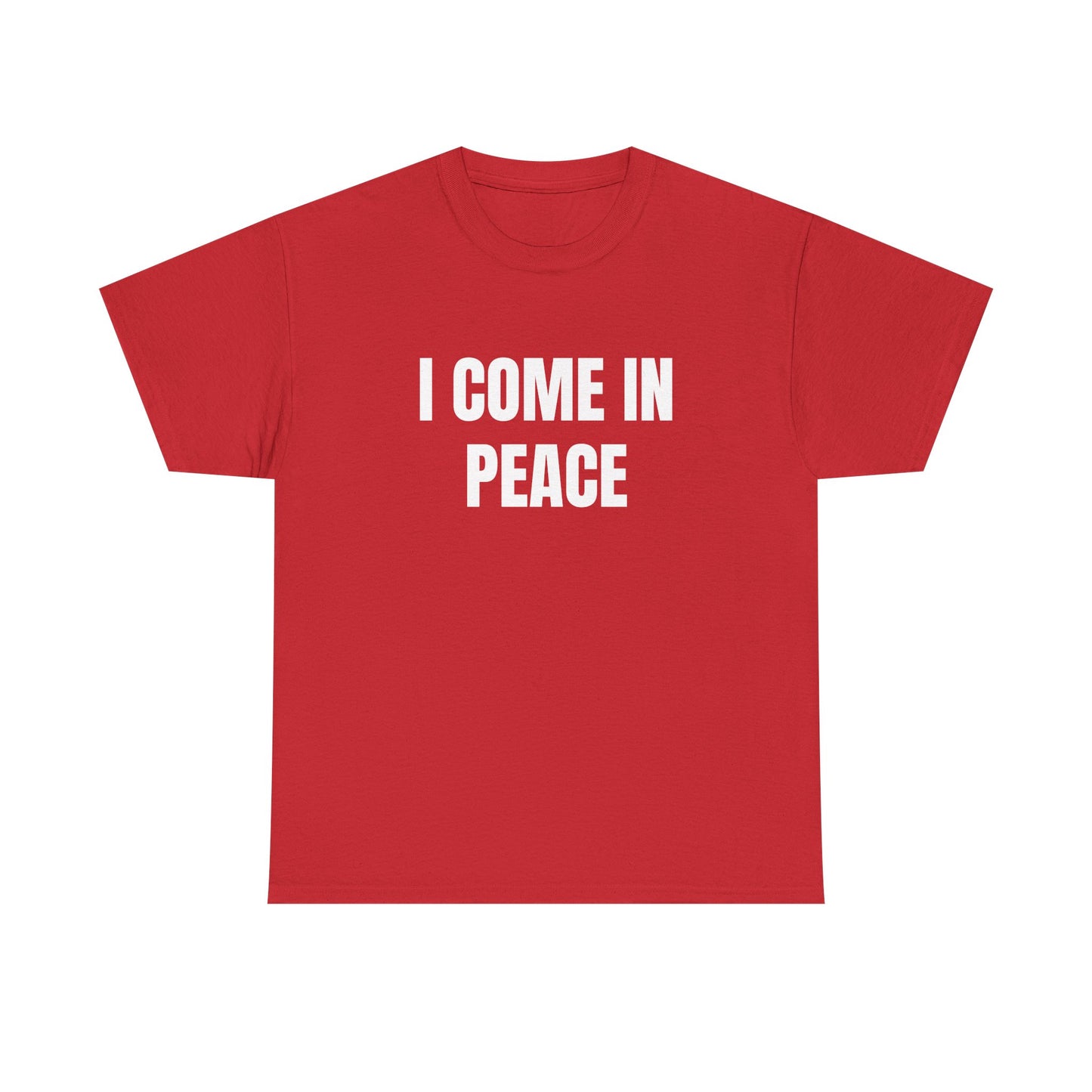 I Come In Peace - 1/2 HIS Graphic Unisex Heavy Cotton Tee