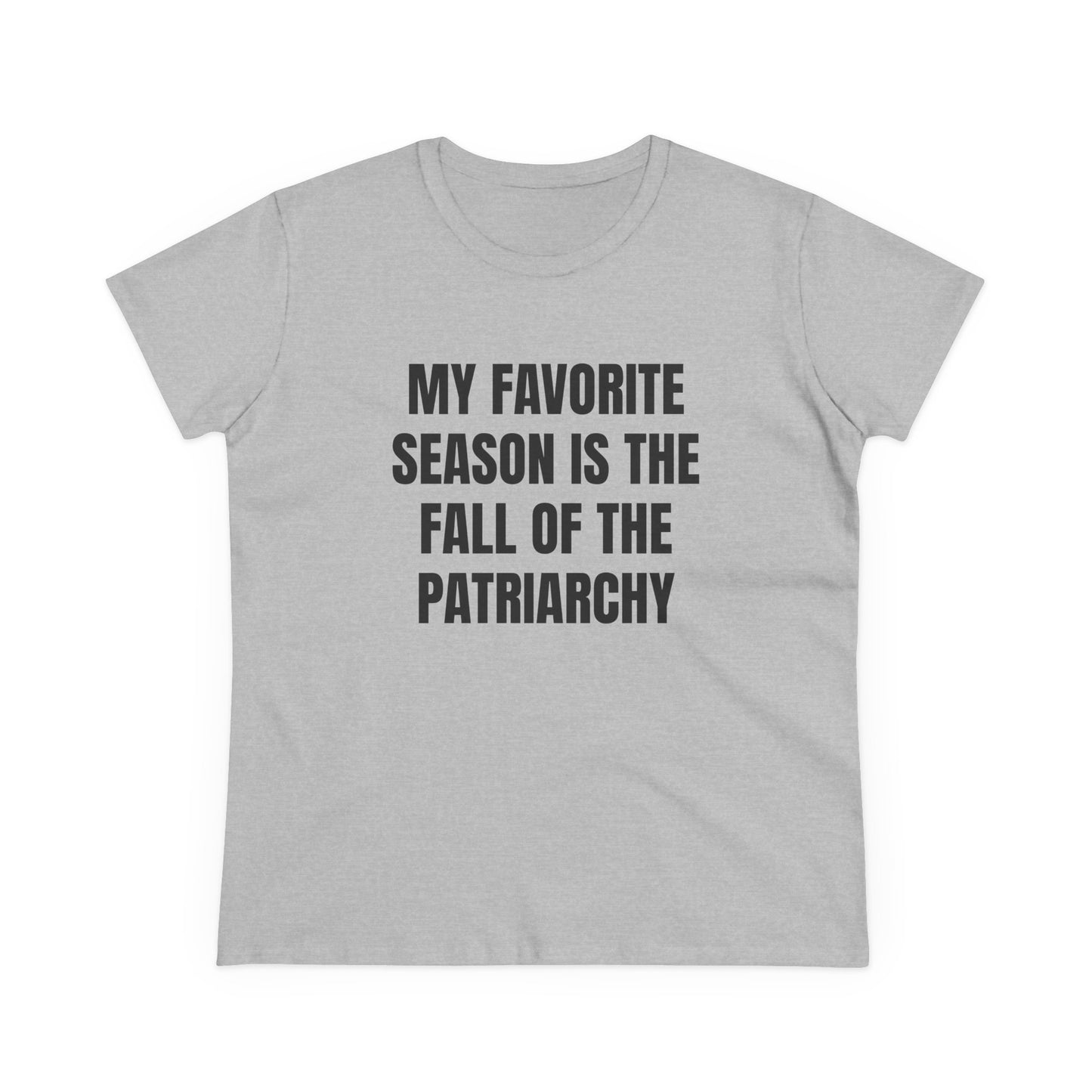 My Favourite Season Is The Fall Of The Patriarchy - Graphic Cotton Tee