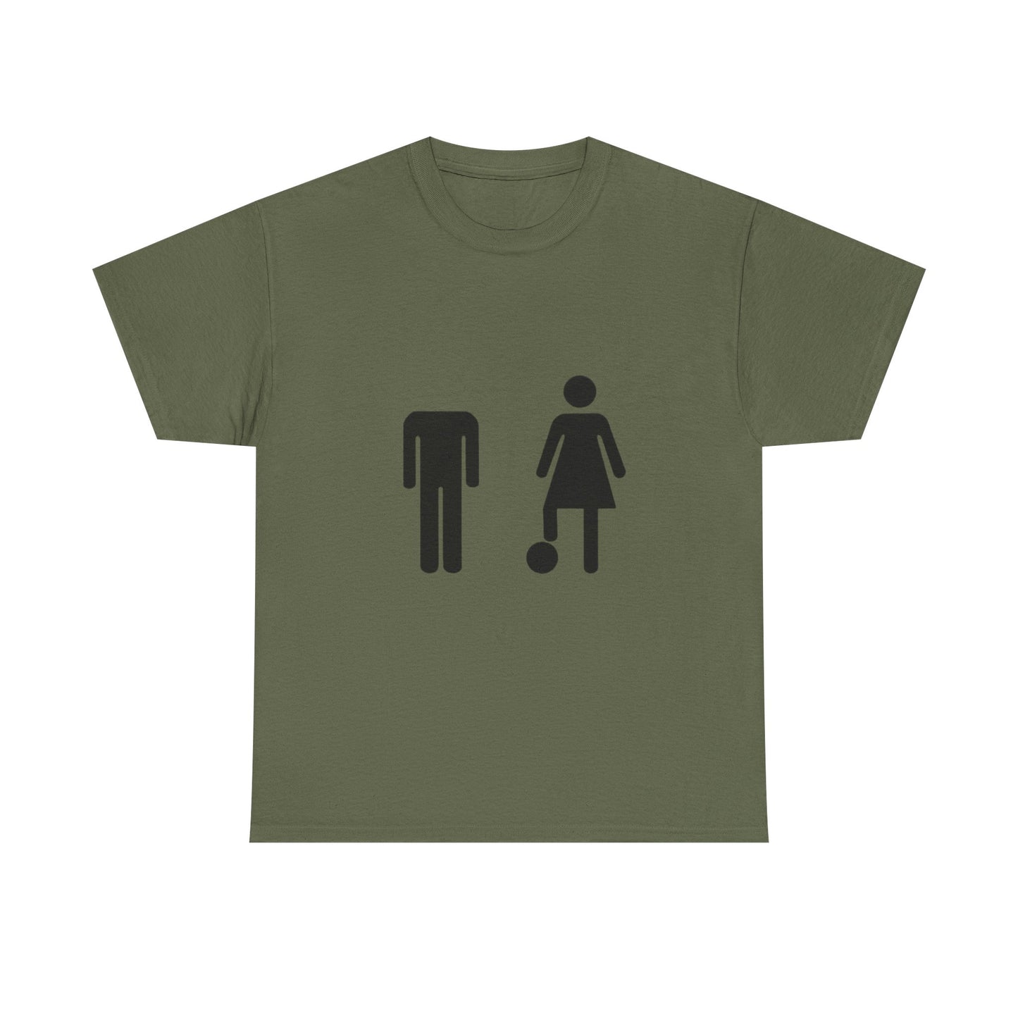 His Head, My Football - Graphic Unisex Heavy Cotton Tee
