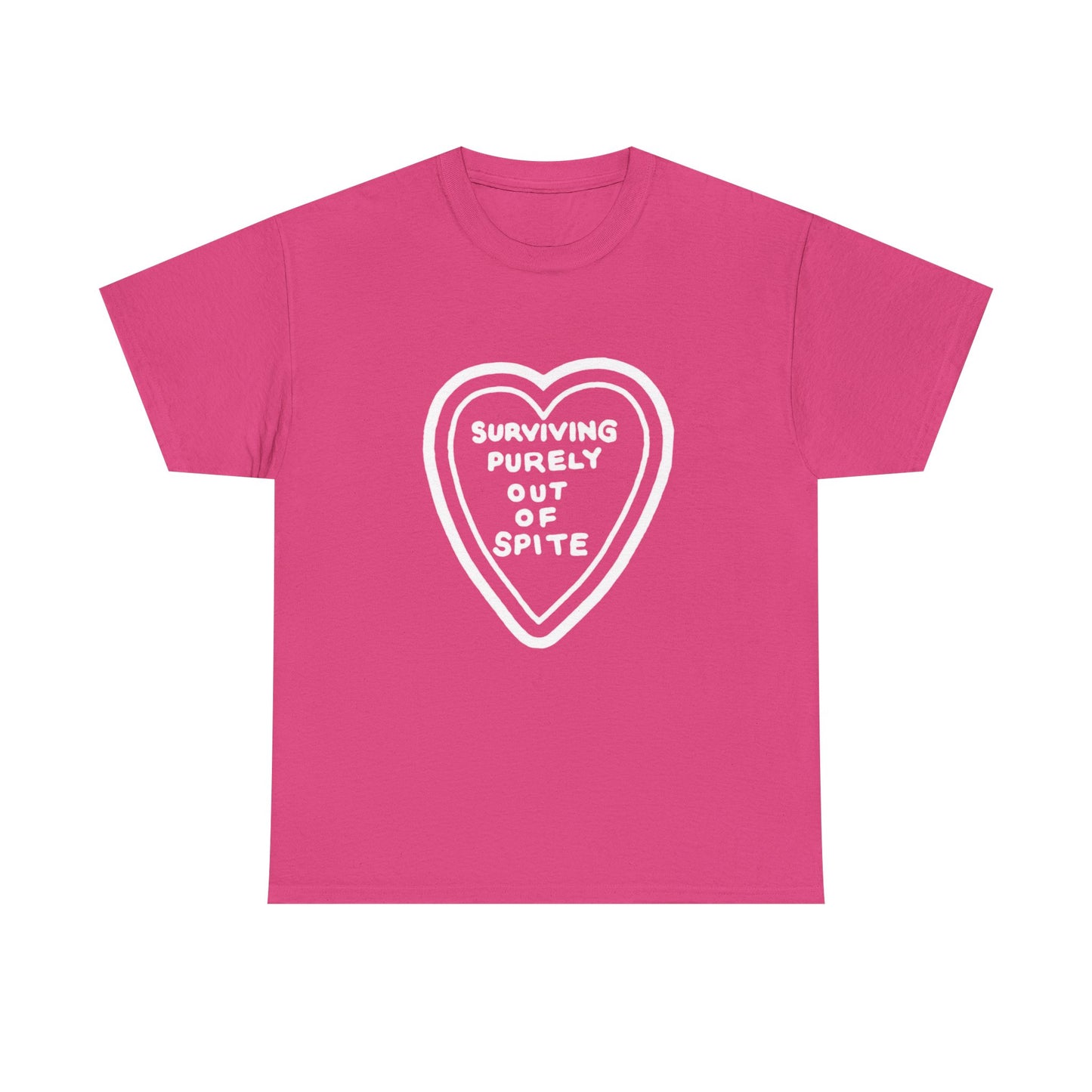 Surviving Purely Out Of Spite - Graphic Unisex Heavy Cotton Tee