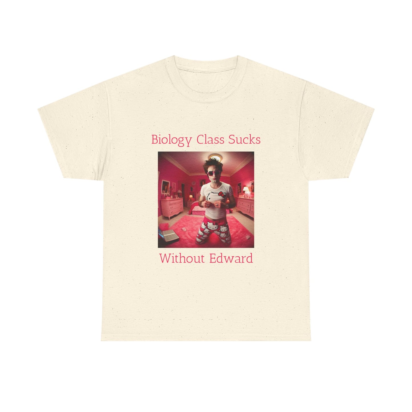 Biology Class Sucks Without Edward - Edward Cullen Graphic Unisex Heavy Cotton Tee