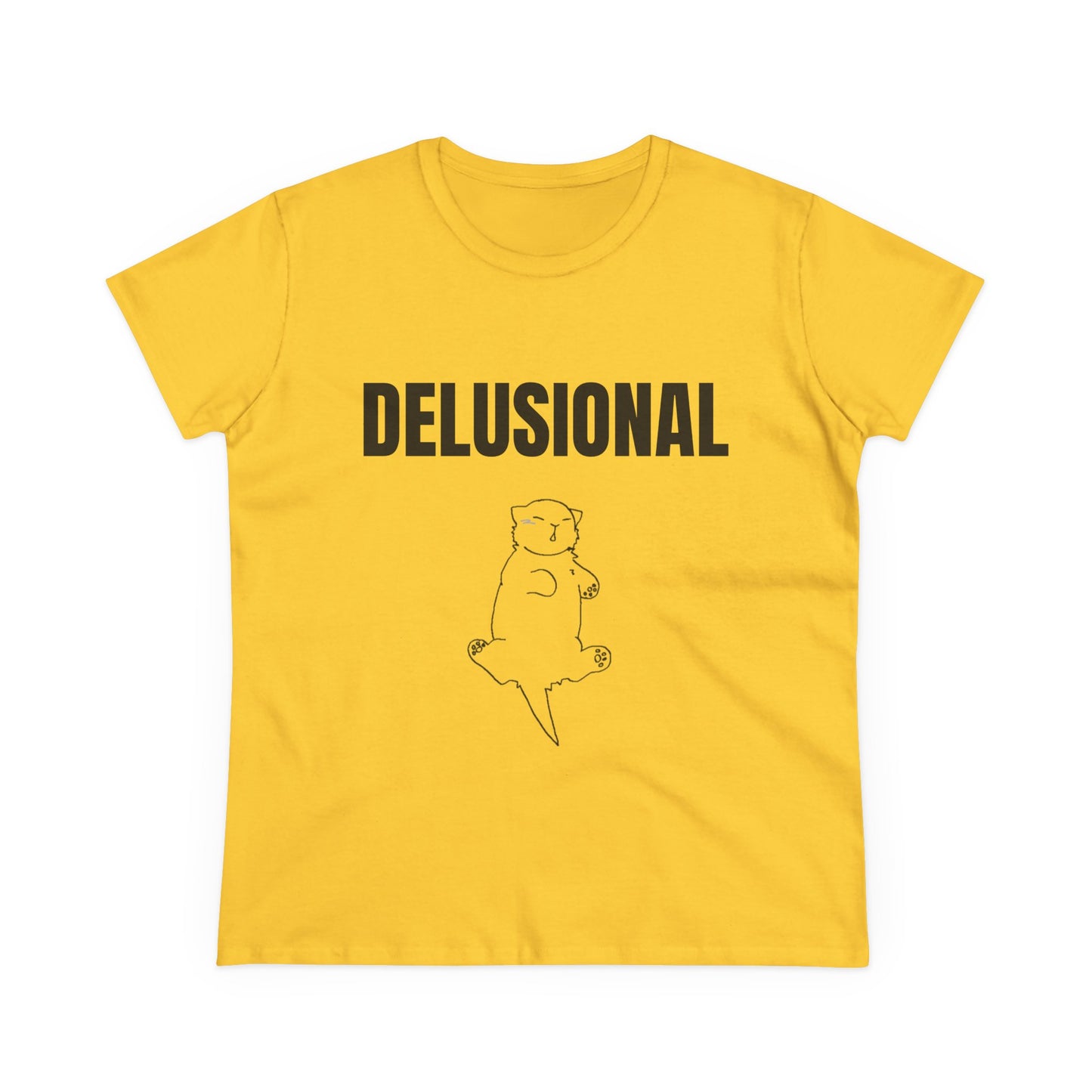 DELUSIONAL - 3/4 Graphic Cotton Tee