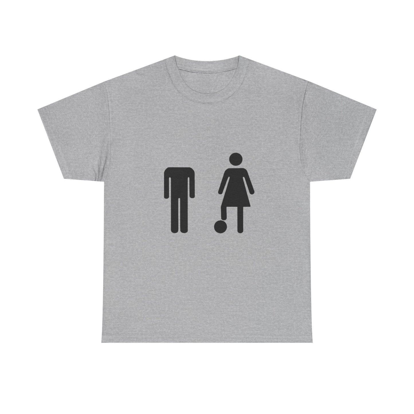His Head, My Football - Graphic Unisex Heavy Cotton Tee