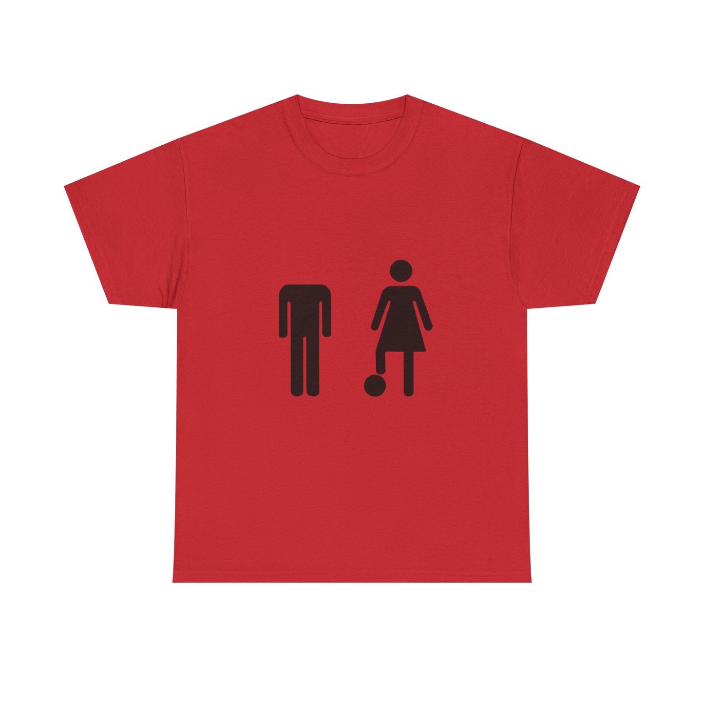 His Head, My Football - Graphic Unisex Heavy Cotton Tee