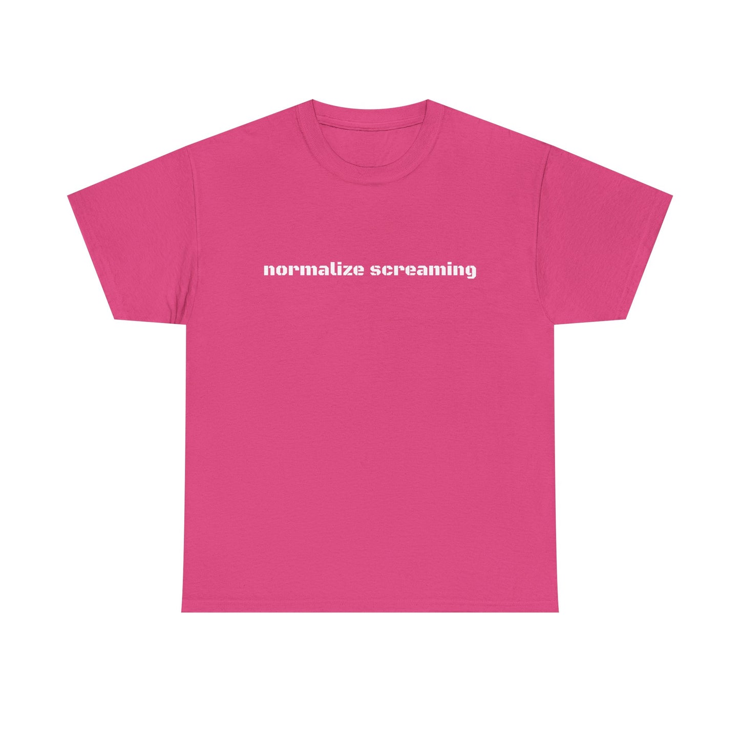 Normalize Screaming - Graphic Unisex Heavy Cotton Tee