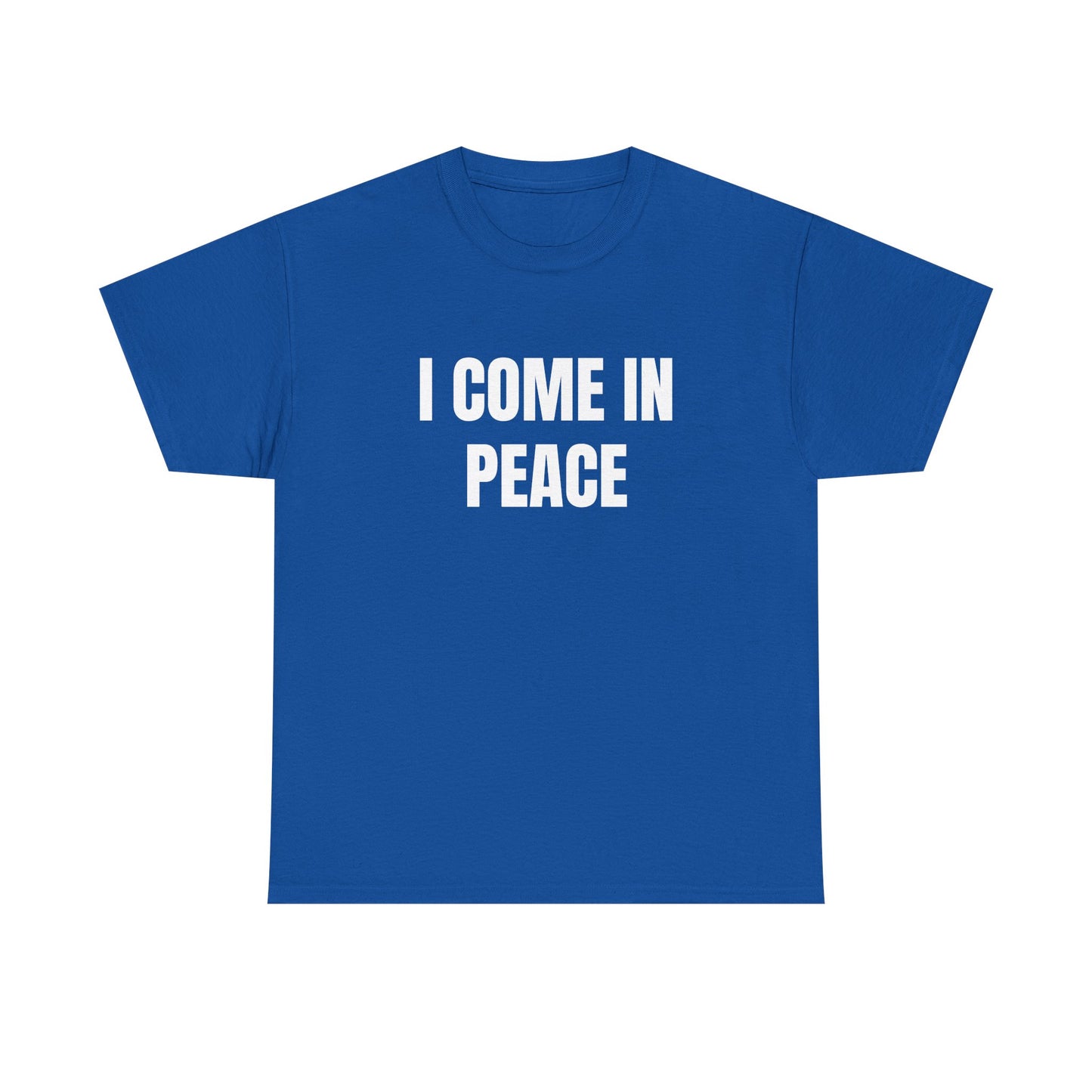 I Come In Peace - 1/2 HIS Graphic Unisex Heavy Cotton Tee