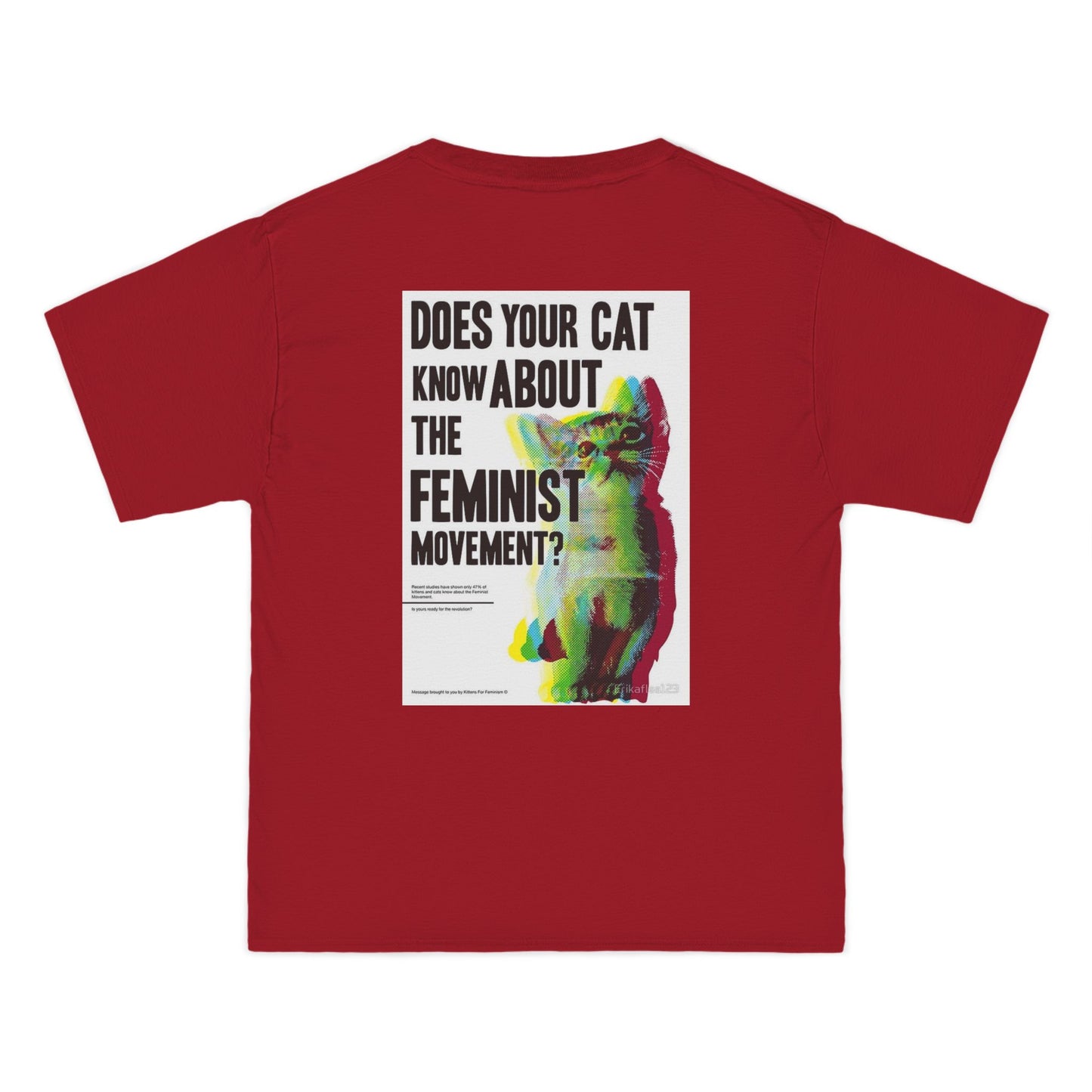 Does Your Cat Know About The Feminist Movement? - Graphic Beefy-T® Short-Sleeve T-Shirt