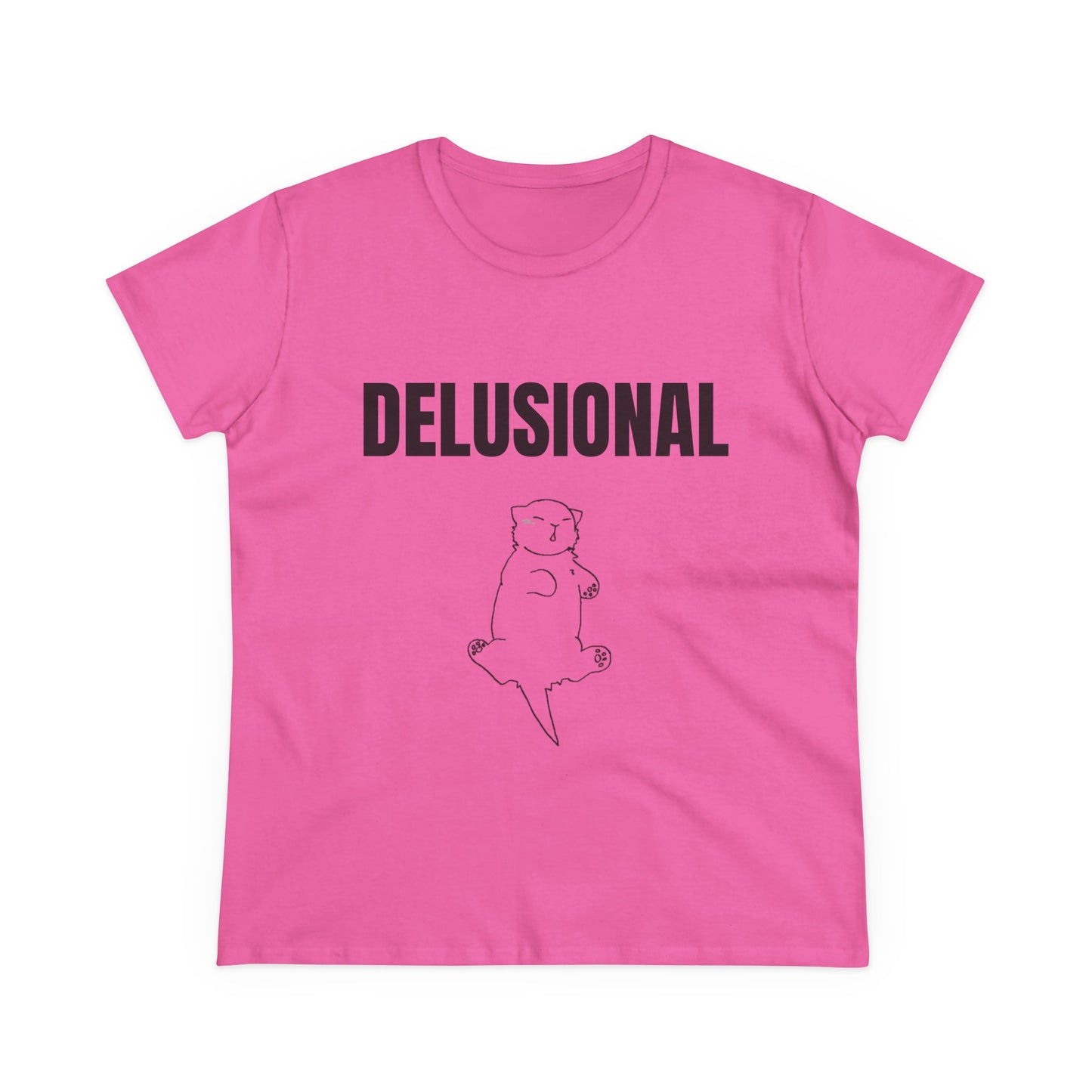 DELUSIONAL - 3/4 Graphic Cotton Tee
