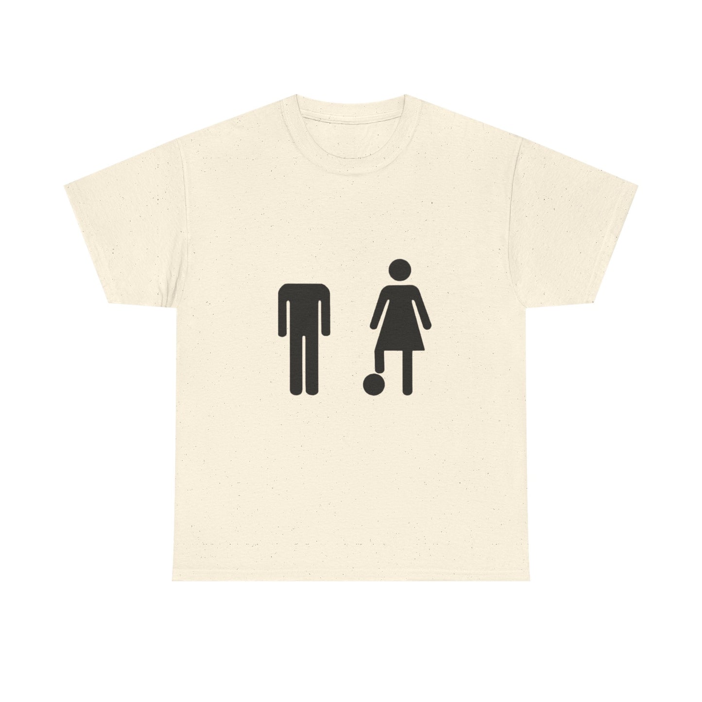 His Head, My Football - Graphic Unisex Heavy Cotton Tee