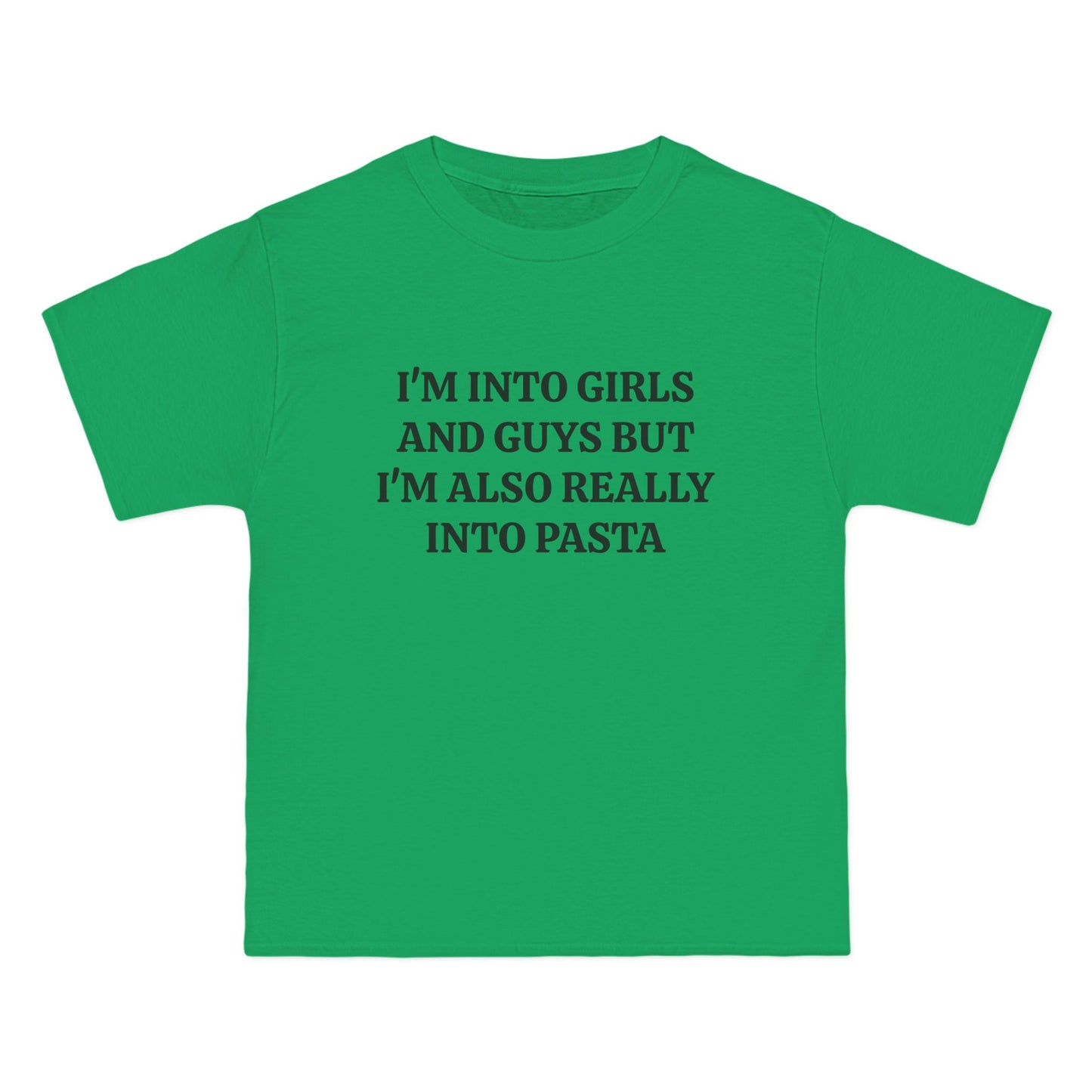 I'm Into Girls And Guys But I'm Also Really Into Pasta - Graphic Beefy-T® Short-Sleeve T-Shirt