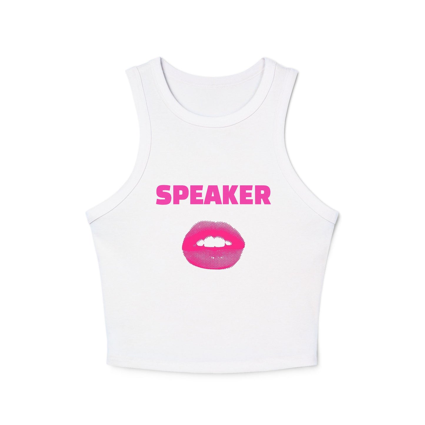 SPEAKER - Graphic 1/3 Trio Micro Rib Racer Tank Top