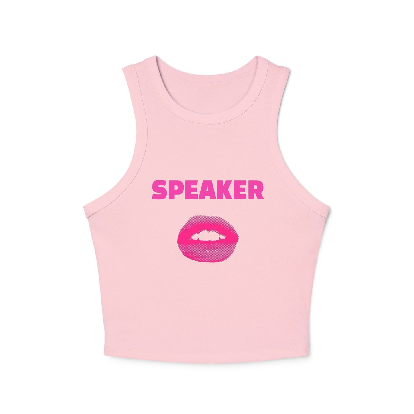 SPEAKER - Graphic 1/3 Trio Micro Rib Racer Tank Top