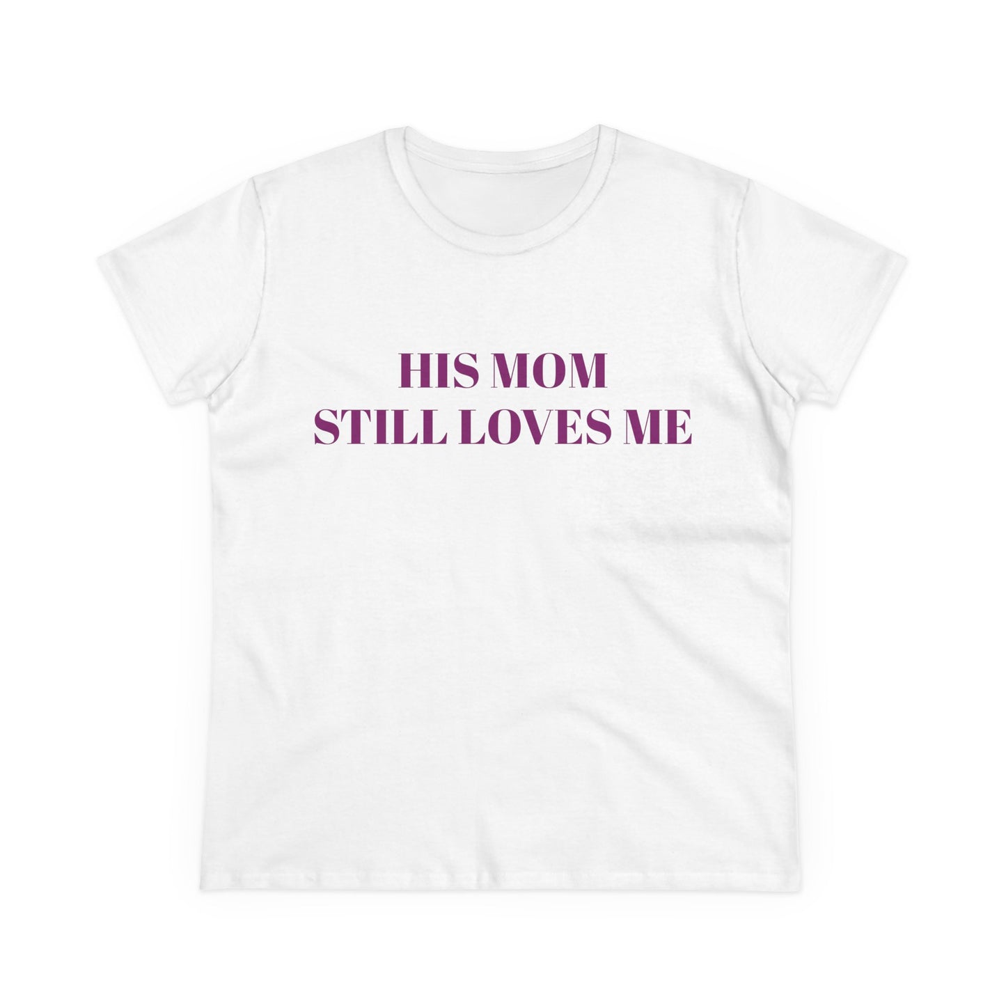 HIS MOM STILL LOVES ME - Graphic Semi-Tight Silhouette Cotton Shirt