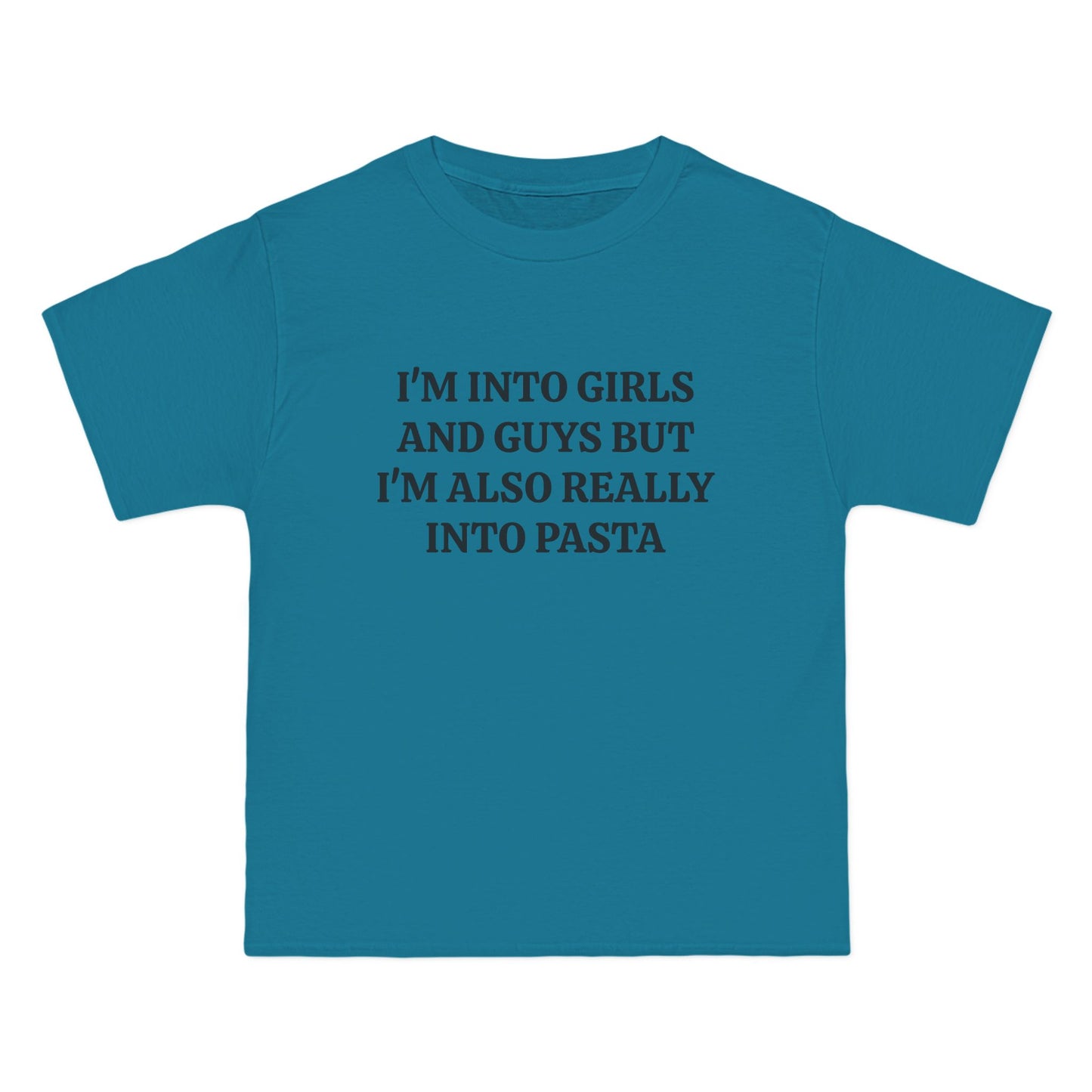 I'm Into Girls And Guys But I'm Also Really Into Pasta - Graphic Beefy-T® Short-Sleeve T-Shirt