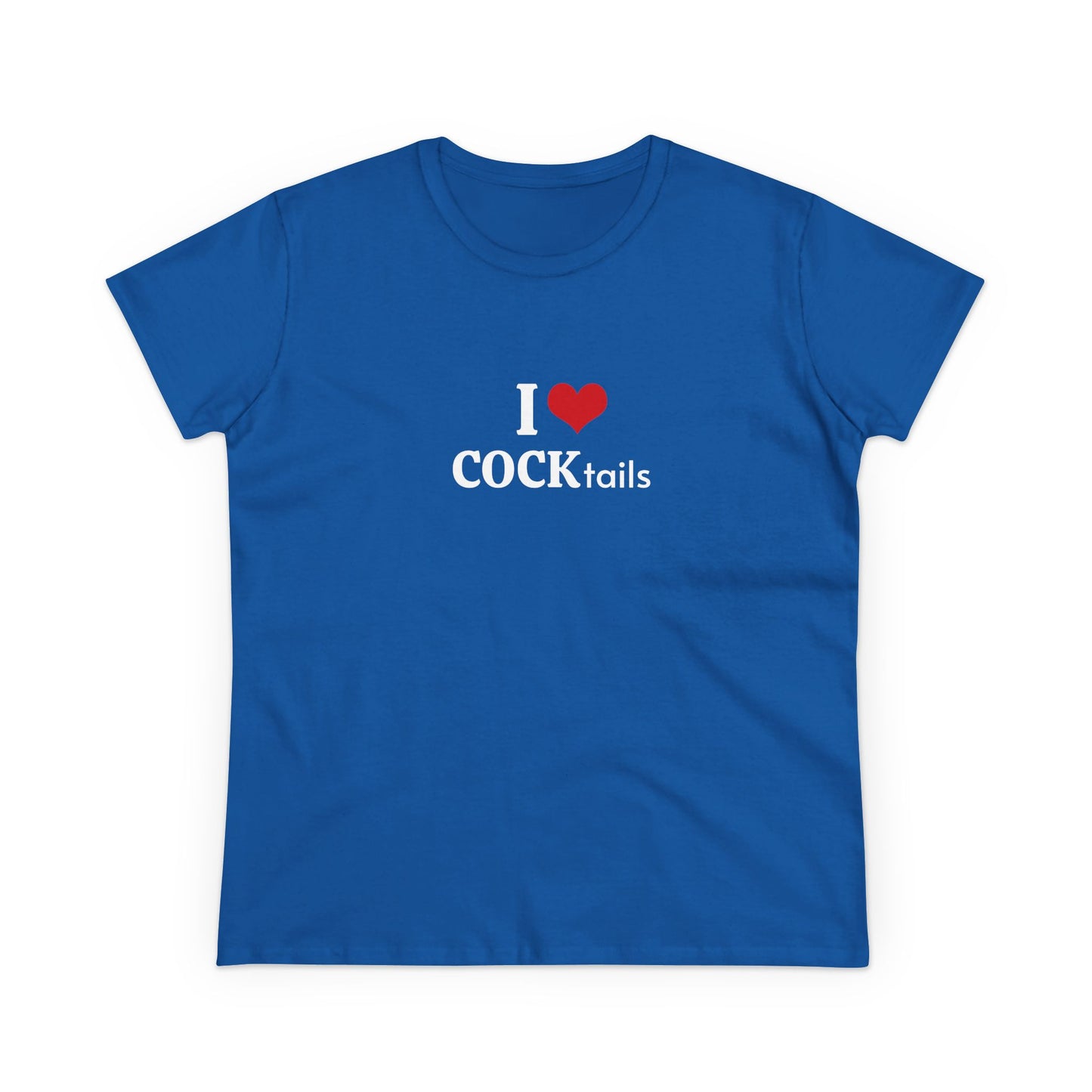 I Love COCKtails - Graphic Adult Humour Cotton Tee