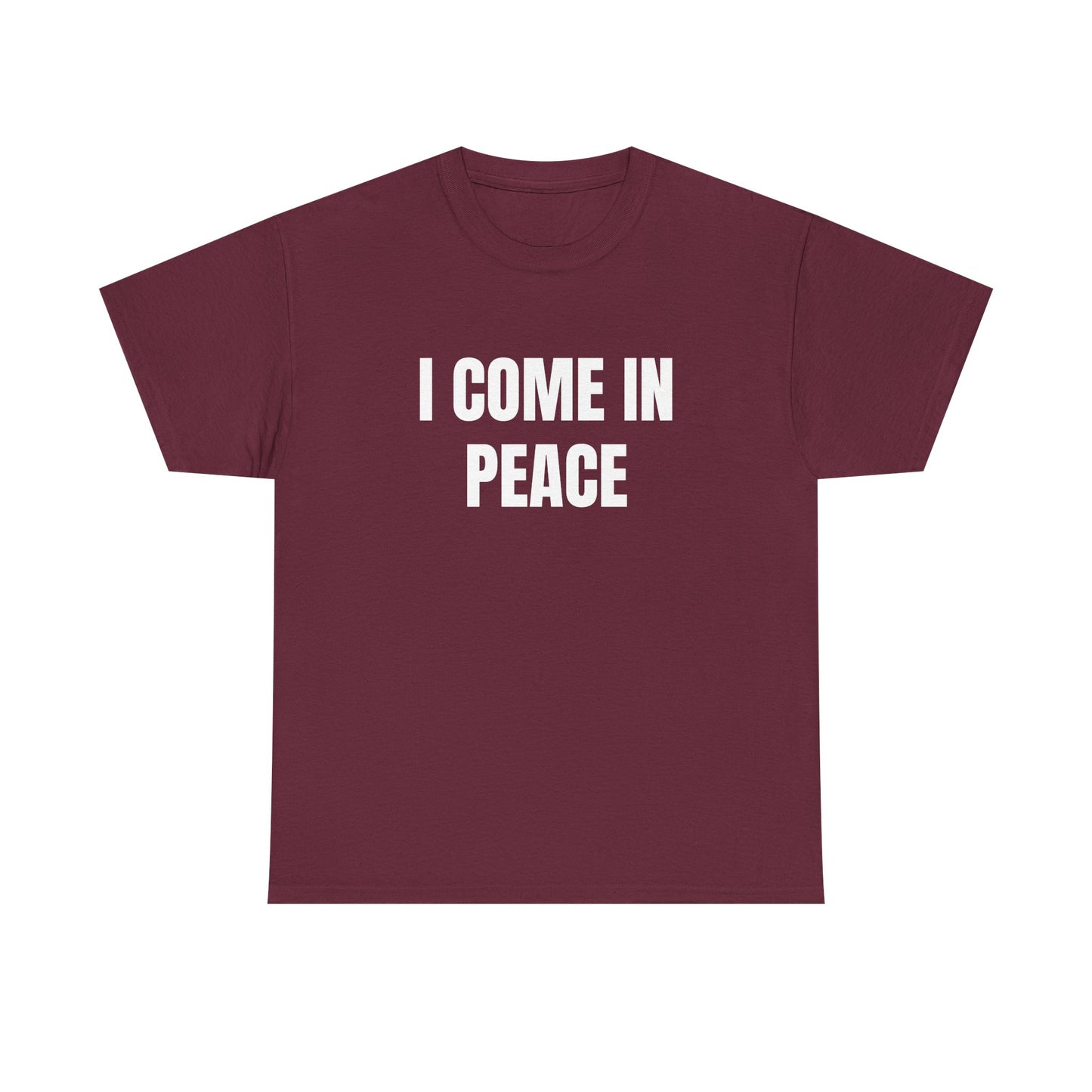 I Come In Peace - 1/2 HIS Graphic Unisex Heavy Cotton Tee