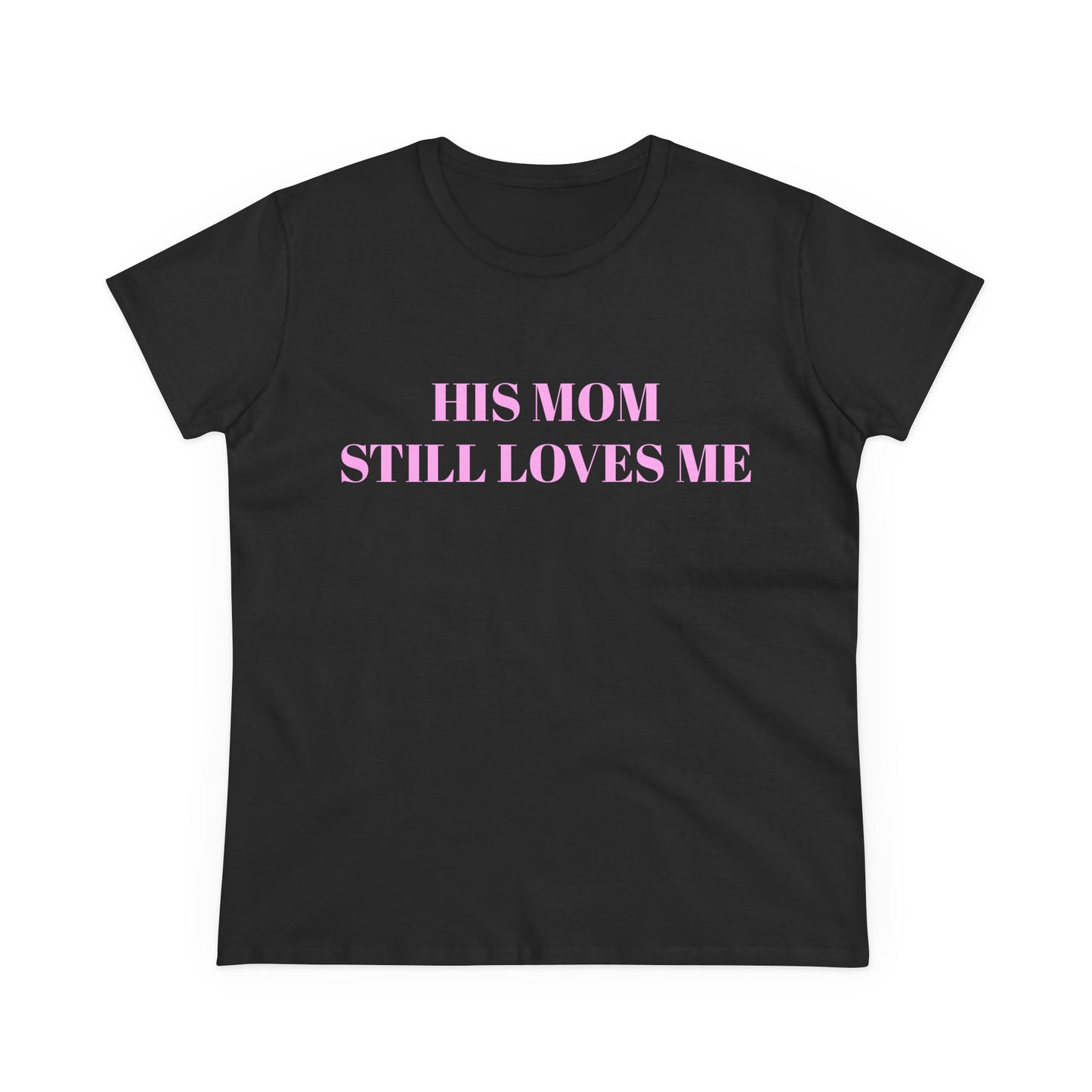 HIS MOM STILL LOVES ME - Graphic Semi-Tight Silhouette Cotton Shirt
