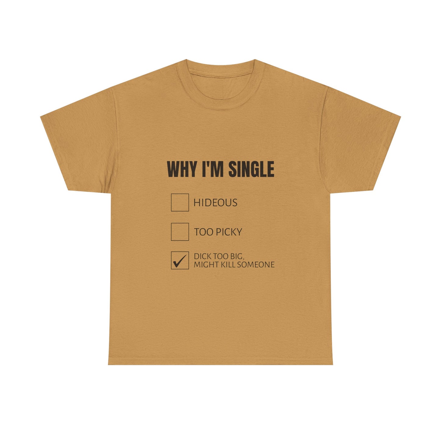 Why I'm Single - Graphic Unisex Heavy Cotton Tee