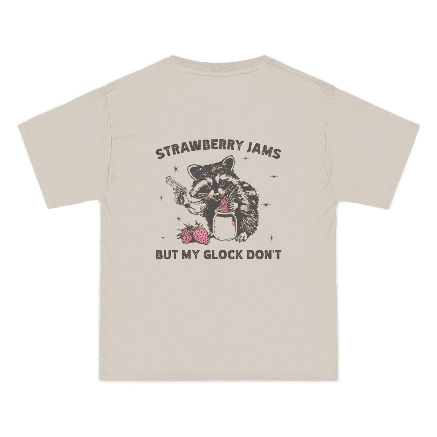 Strawberry Jams But My Glock Don't - Graphic Beefy-T® Short-Sleeve T-Shirt