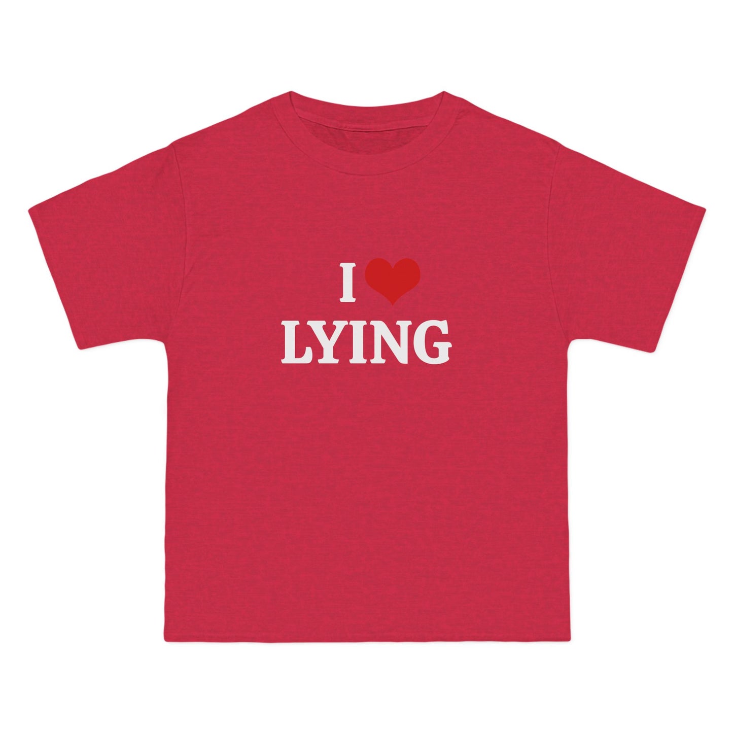 I Love Lying - Graphic Beefy-T® Short-Sleeve T-Shirt
