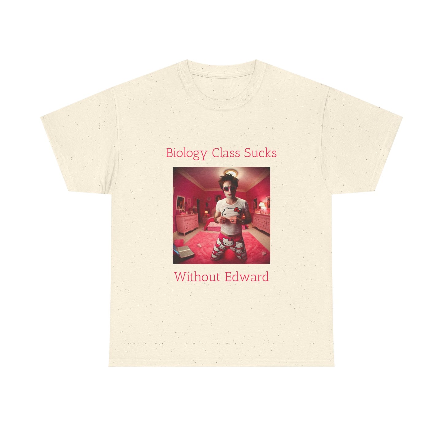 Biology Class Sucks Without Edward - Edward Cullen Graphic Unisex Heavy Cotton Tee