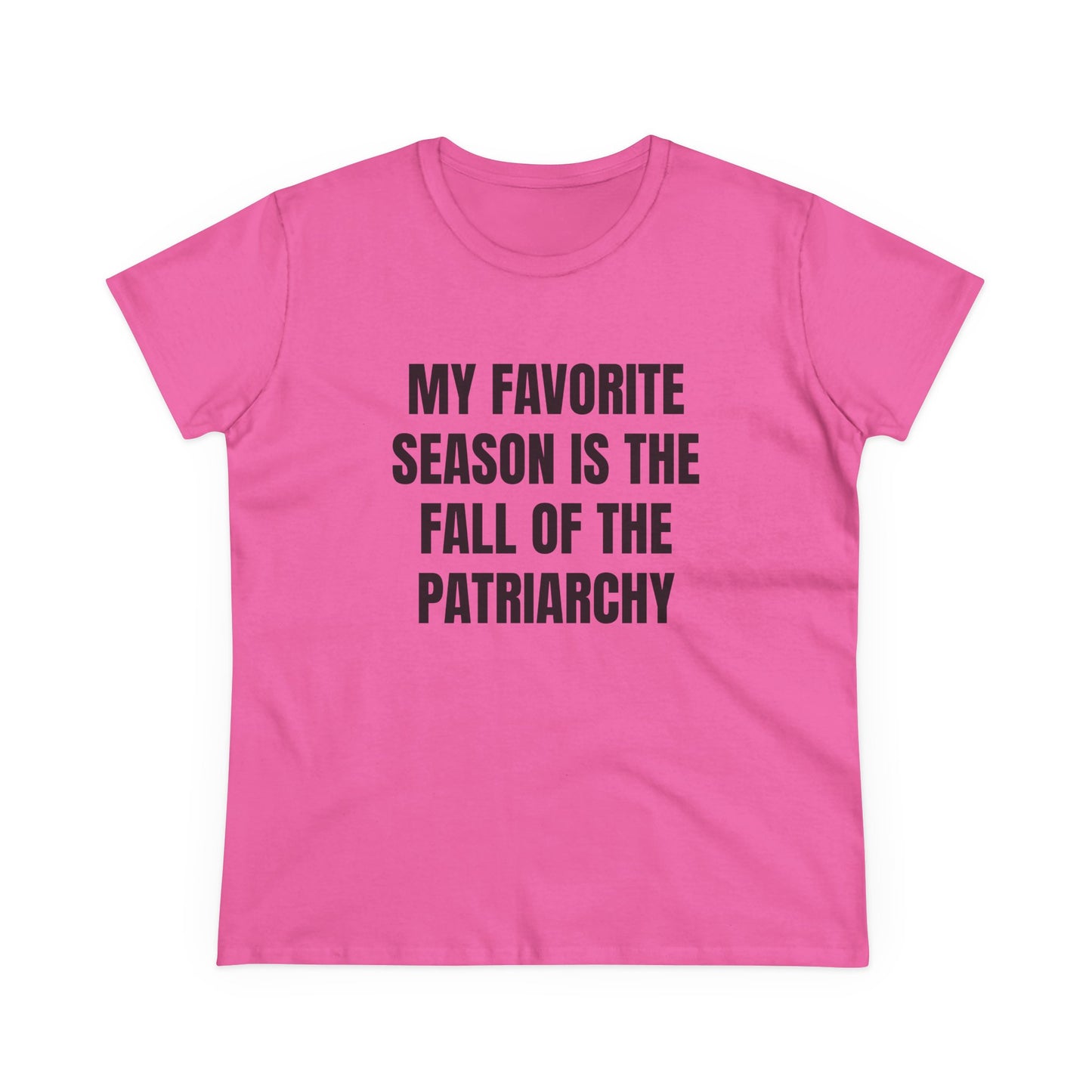 My Favourite Season Is The Fall Of The Patriarchy - Graphic Cotton Tee