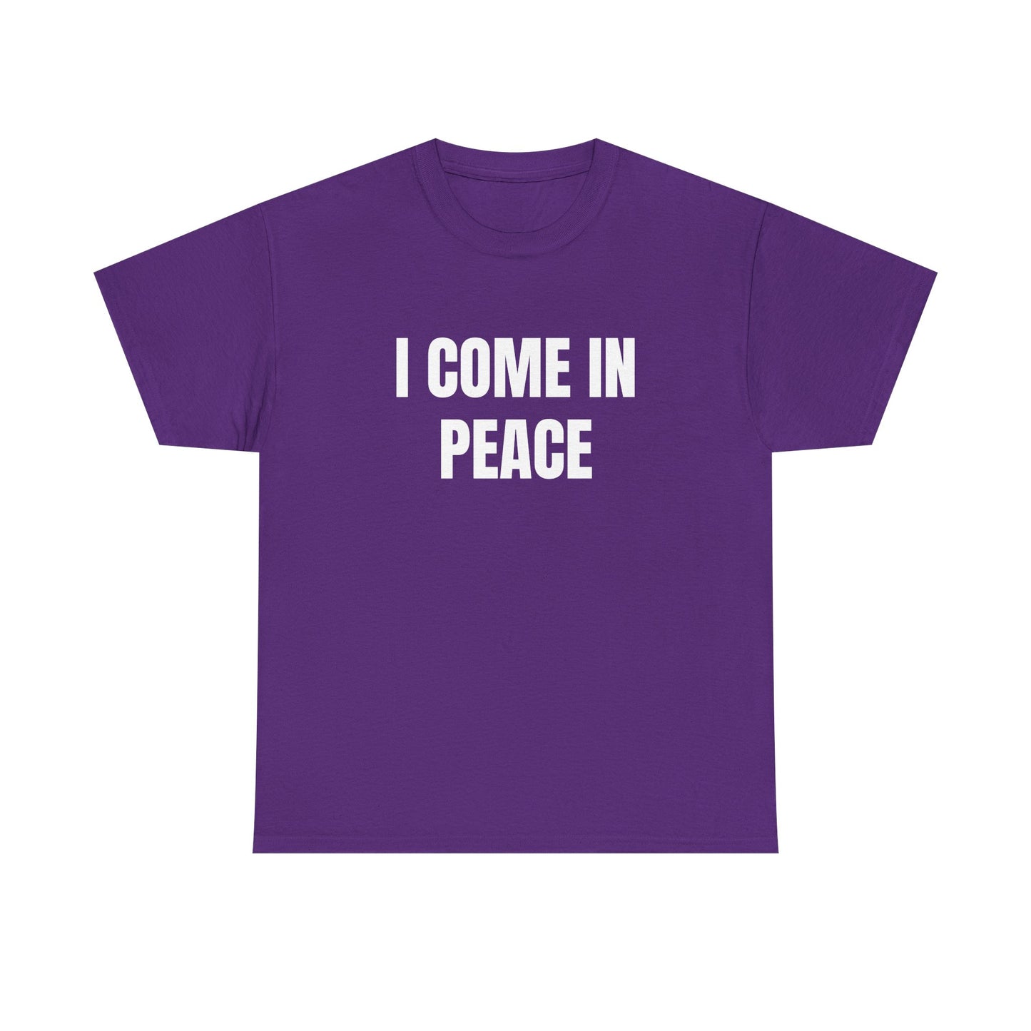 I Come In Peace - 1/2 HIS Graphic Unisex Heavy Cotton Tee