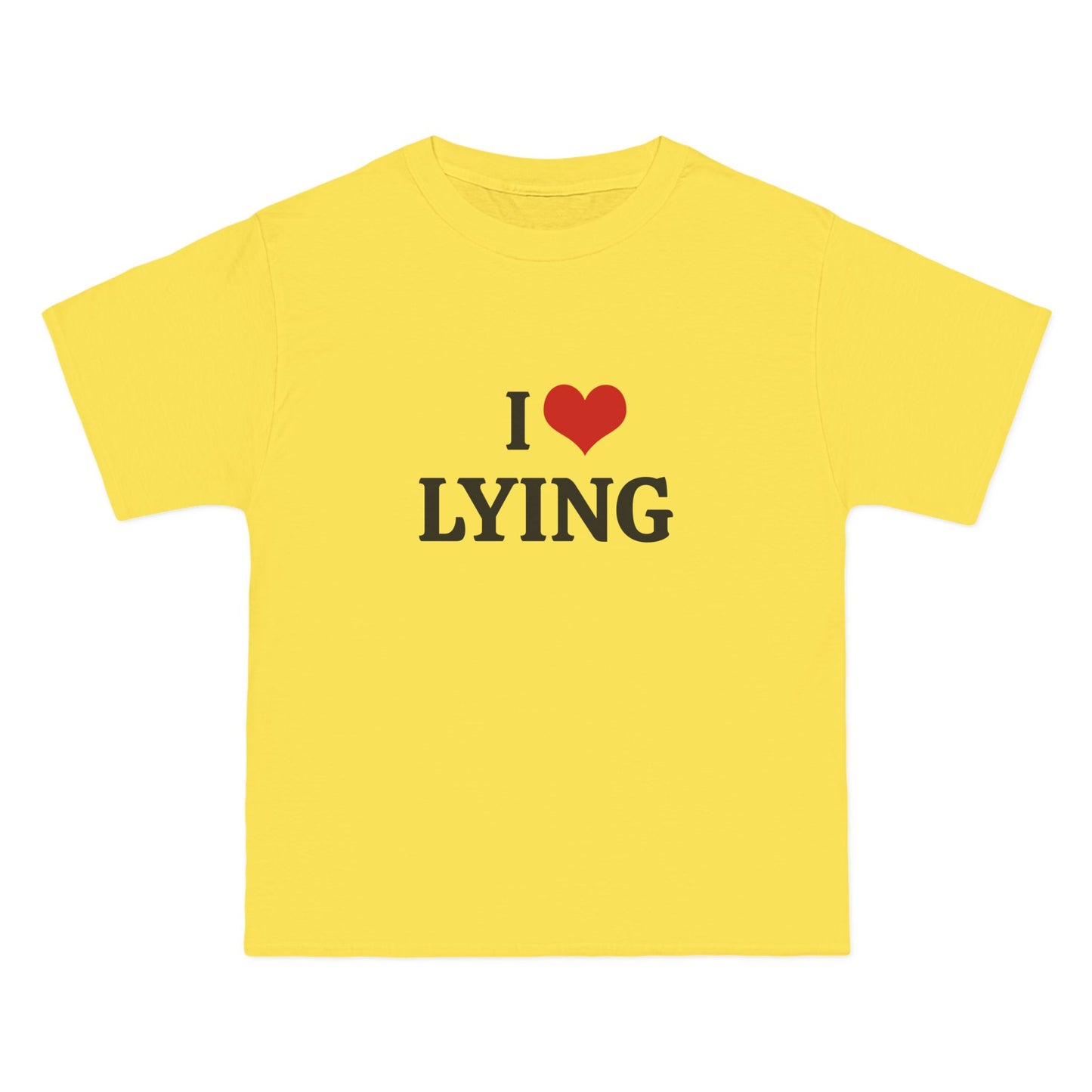 I Love Lying - Graphic Beefy-T® Short-Sleeve T-Shirt