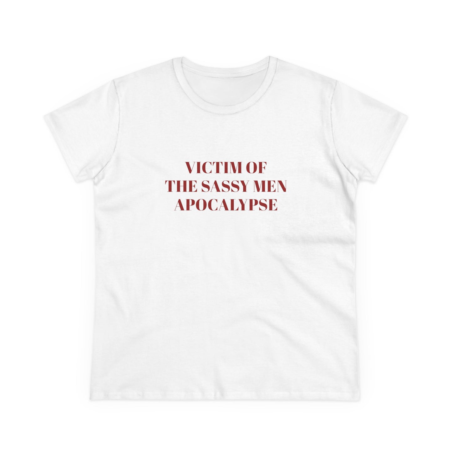 Victim Of The Sassy Men Apocalypse - Graphic Cotton Tee