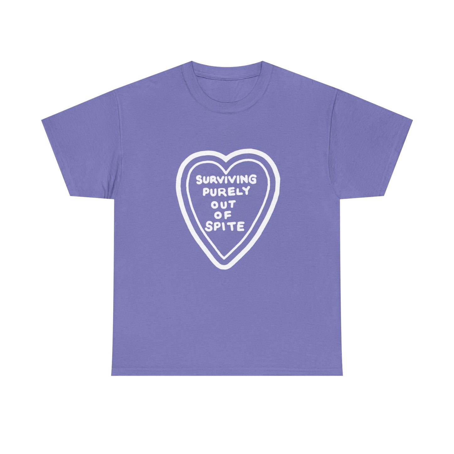 Surviving Purely Out Of Spite - Graphic Unisex Heavy Cotton Tee