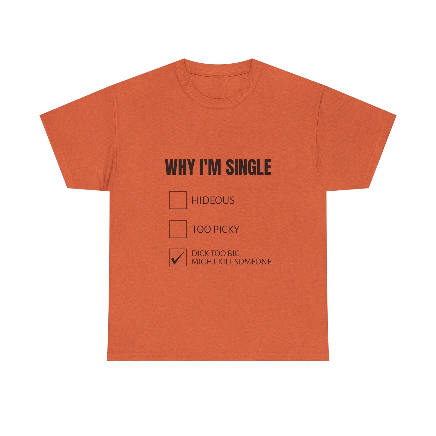 Why I'm Single - Graphic Unisex Heavy Cotton Tee