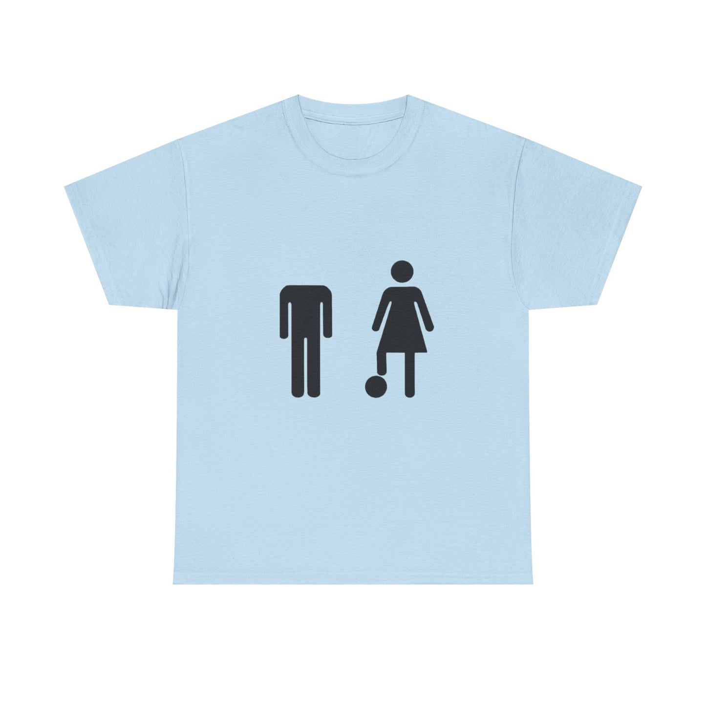 His Head, My Football - Graphic Unisex Heavy Cotton Tee