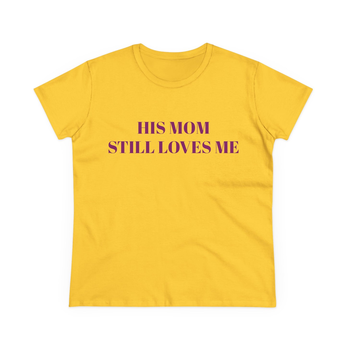 HIS MOM STILL LOVES ME - Graphic Semi-Tight Silhouette Cotton Shirt