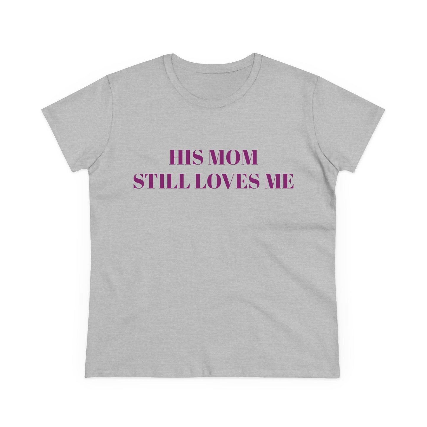HIS MOM STILL LOVES ME - Graphic Semi-Tight Silhouette Cotton Shirt
