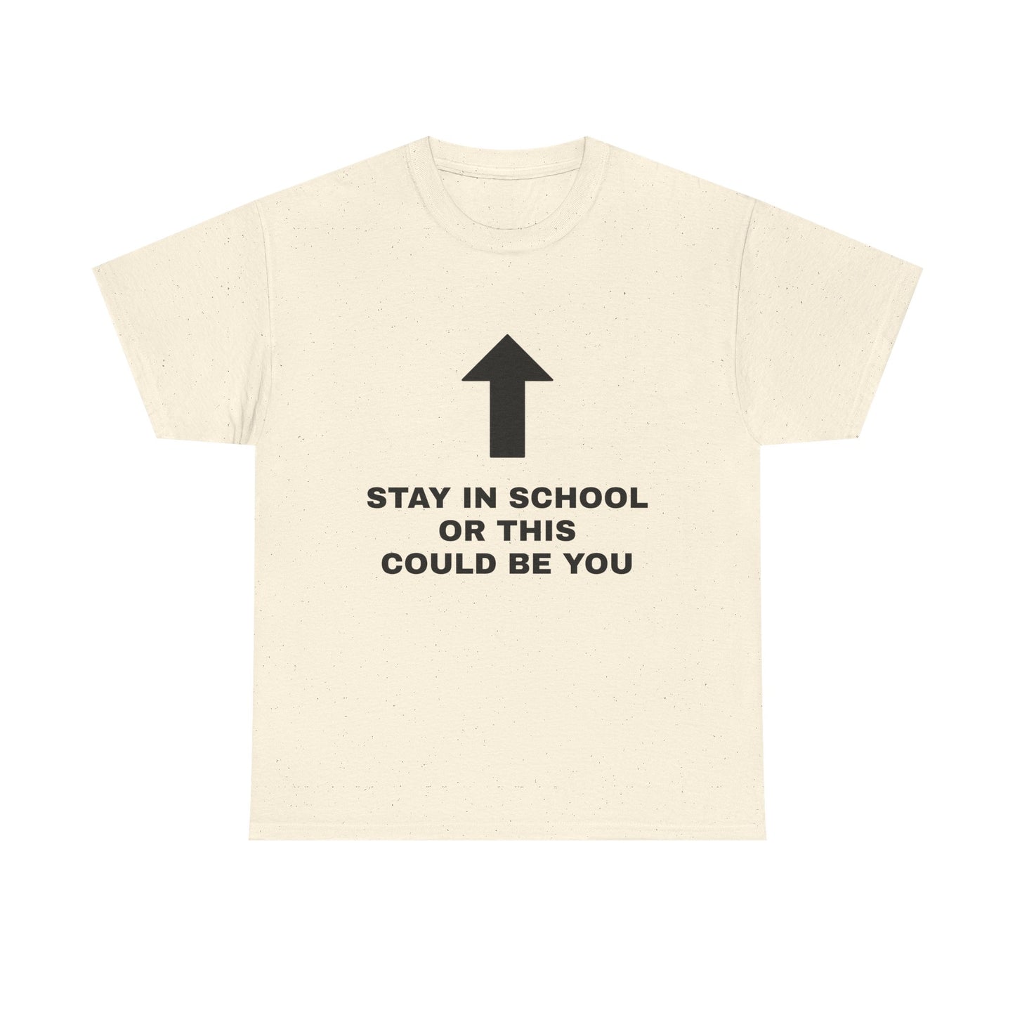 Stay In School Or This Could Be You - Graphic Unisex Heavy Cotton Tee