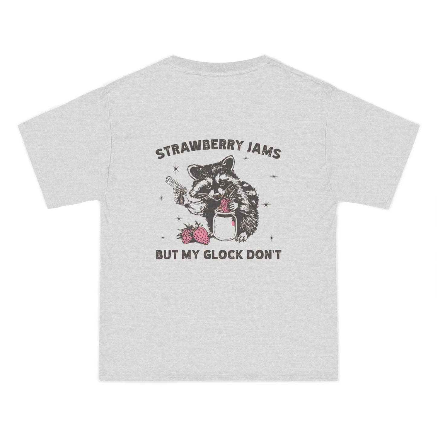 Strawberry Jams But My Glock Don't - Graphic Beefy-T® Short-Sleeve T-Shirt