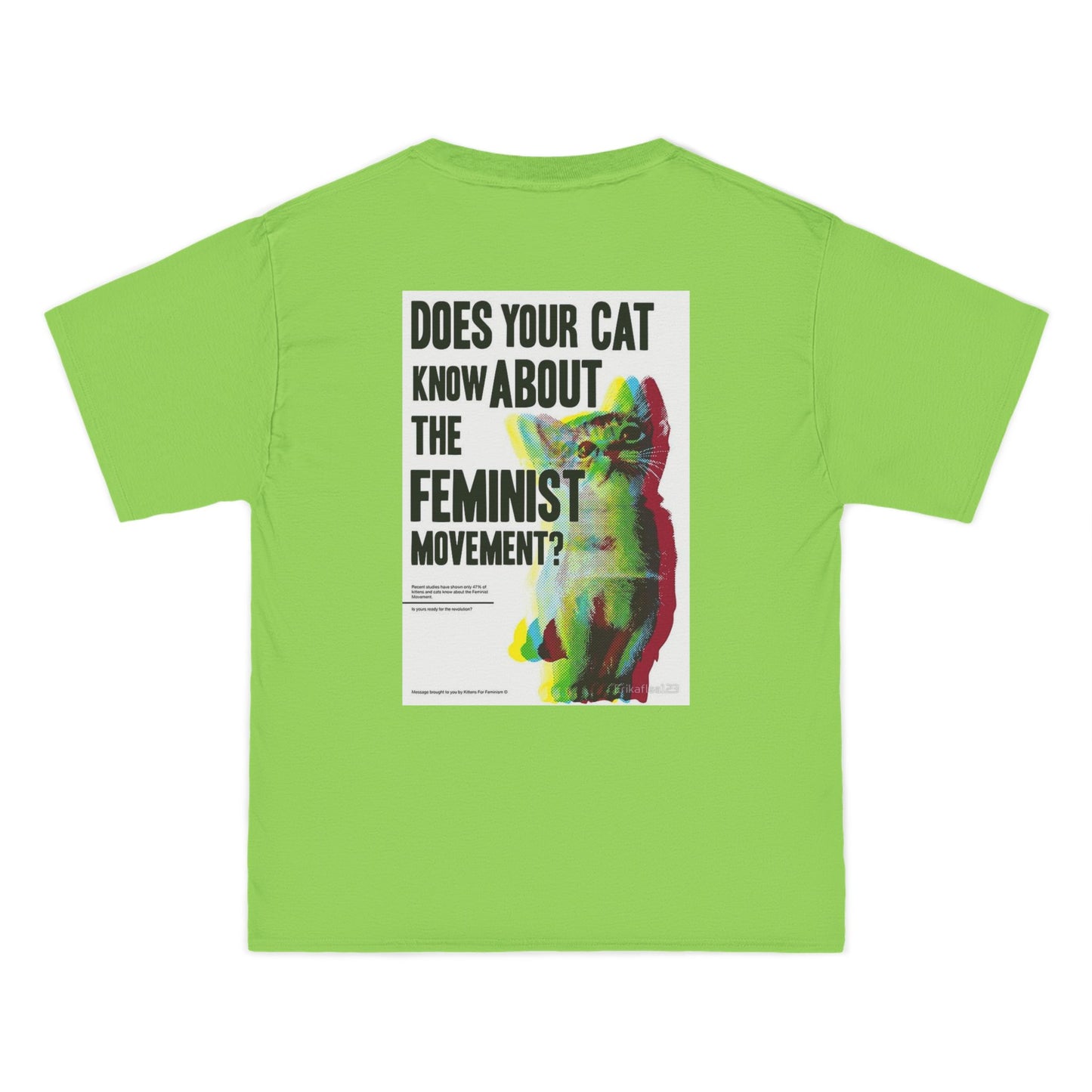 Does Your Cat Know About The Feminist Movement? - Graphic Beefy-T® Short-Sleeve T-Shirt