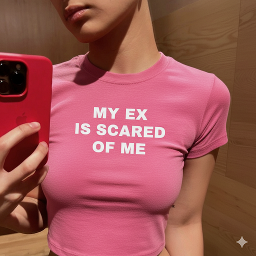 My Ex Is Scared Of Me - Graphic Cotton Tee