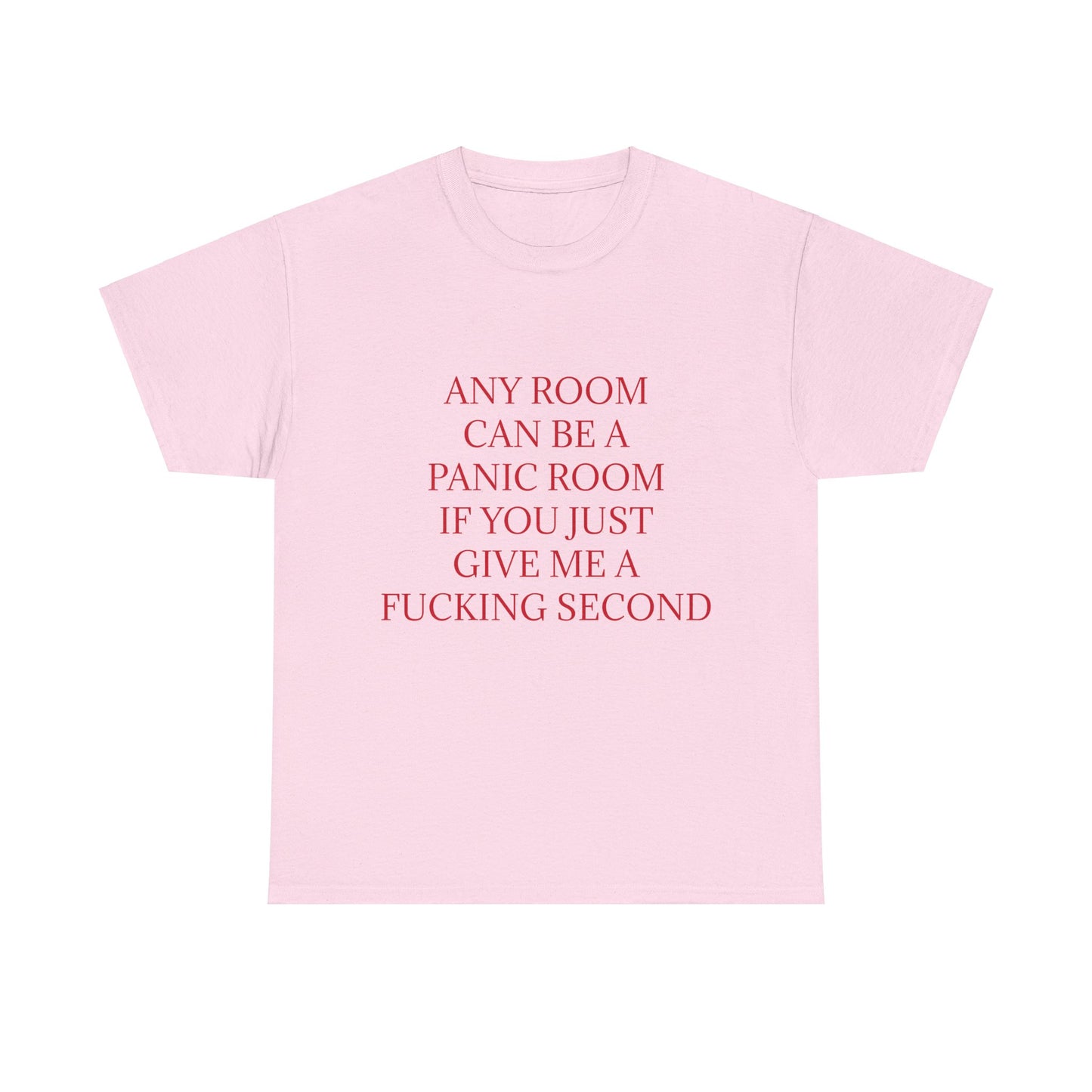 Panic Room - Graphic Adult Humour Unisex Cotton T-Shirt