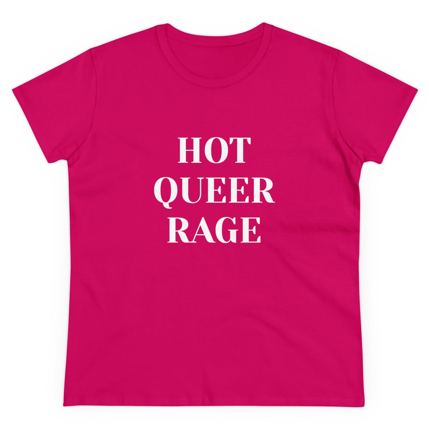 HOT QUEER RAGE Graphic Cotton Tee