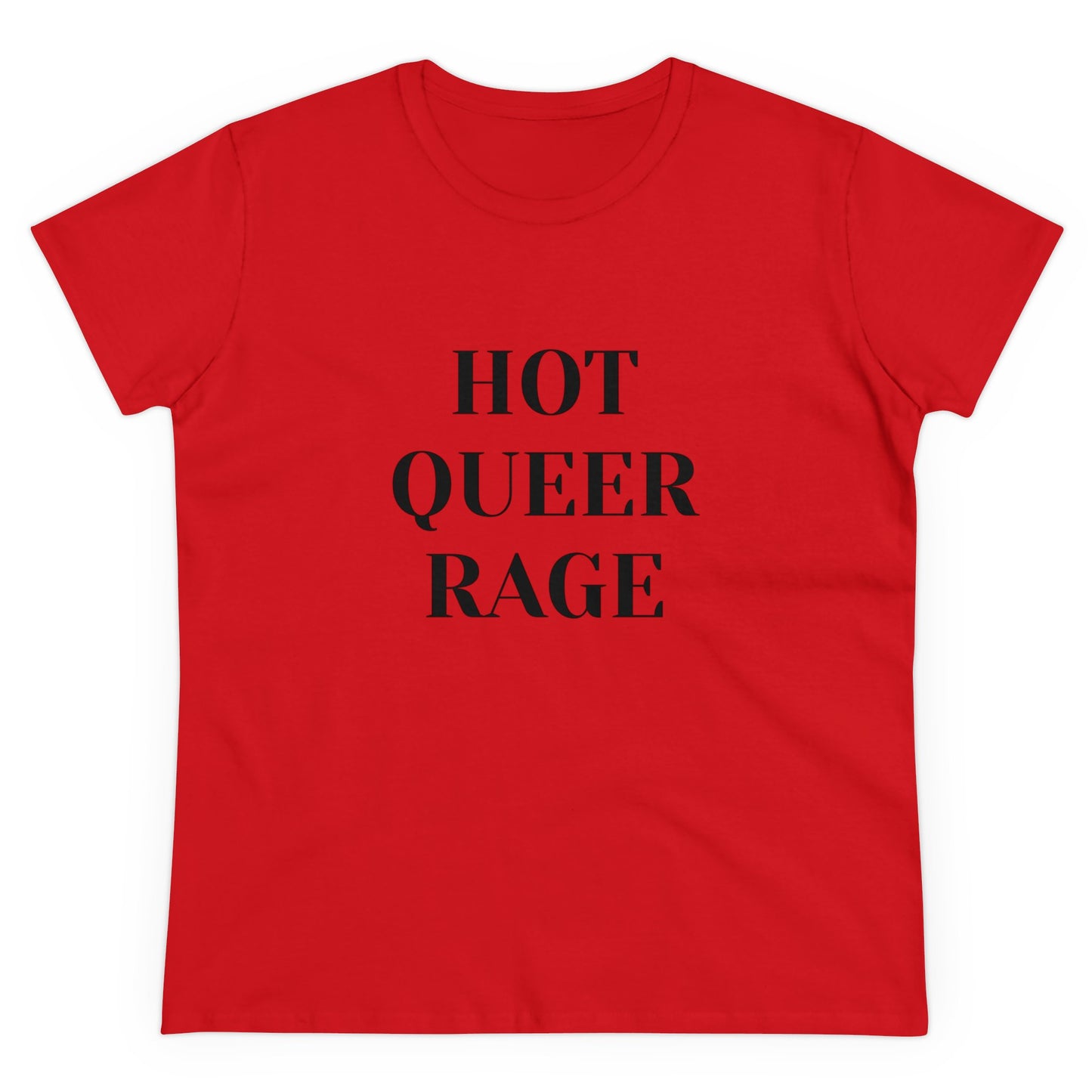 HOT QUEER RAGE Graphic Cotton Tee