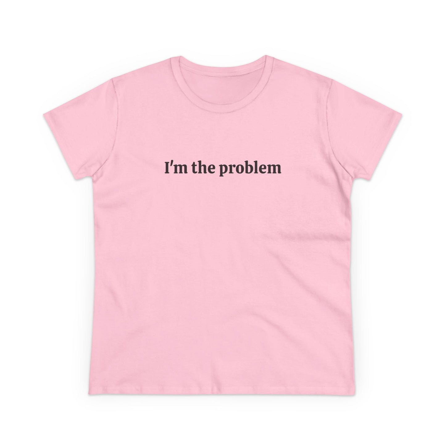 I'm The Problem - 1/2 Graphic Black Unisex Cotton Tee